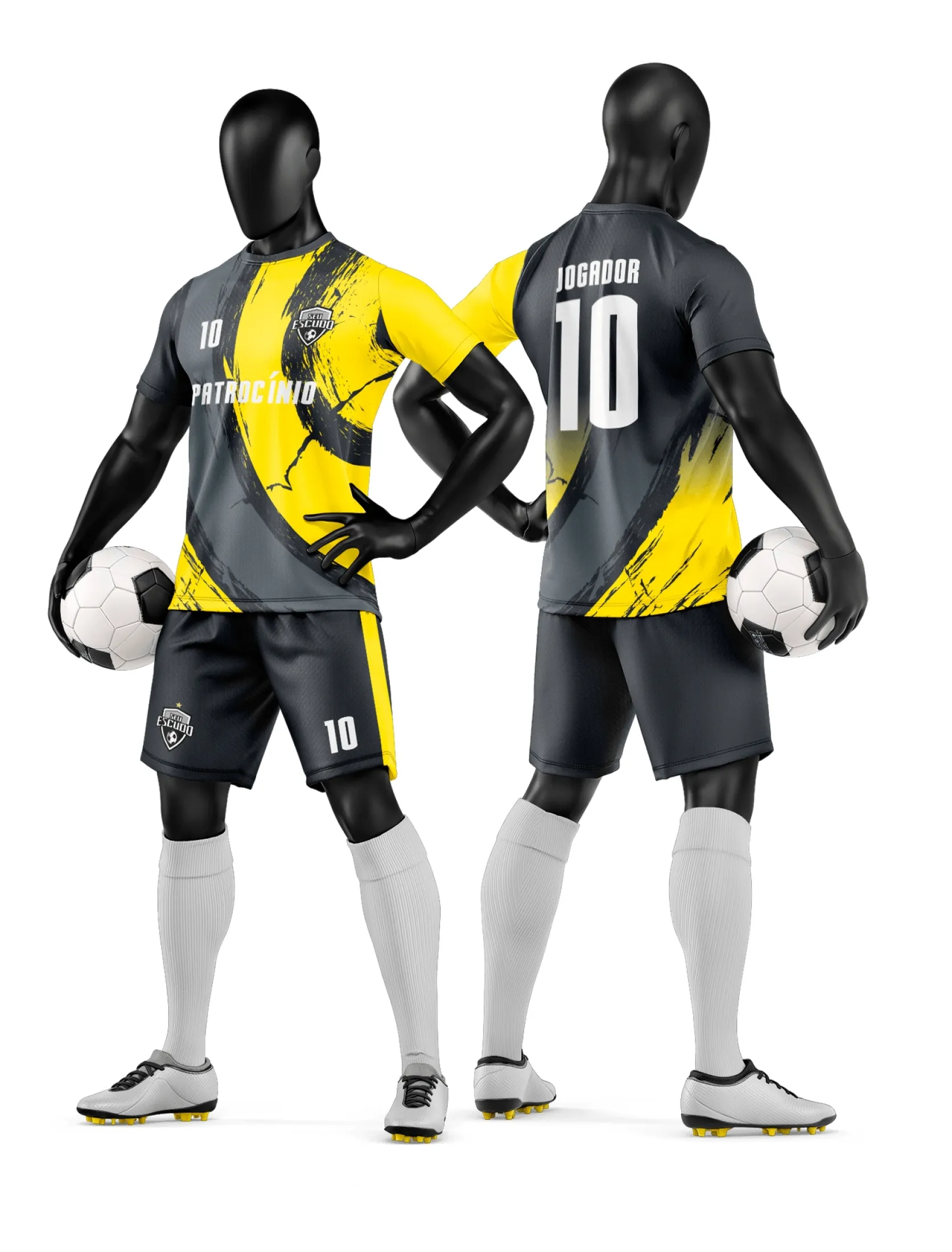 Arte Camisa e Short de Time de Futebol Amador - Janete Artes