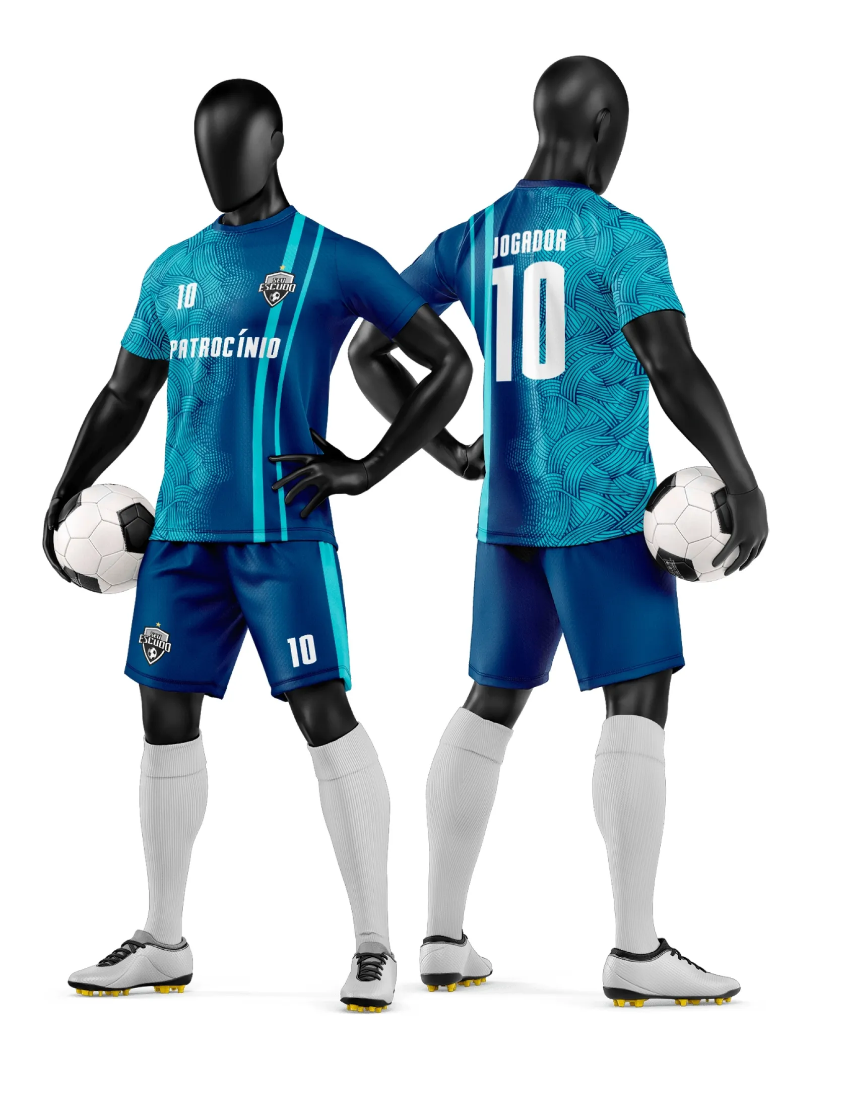 Arte Camisa e Short de Time de Futebol Amador - Janete Artes