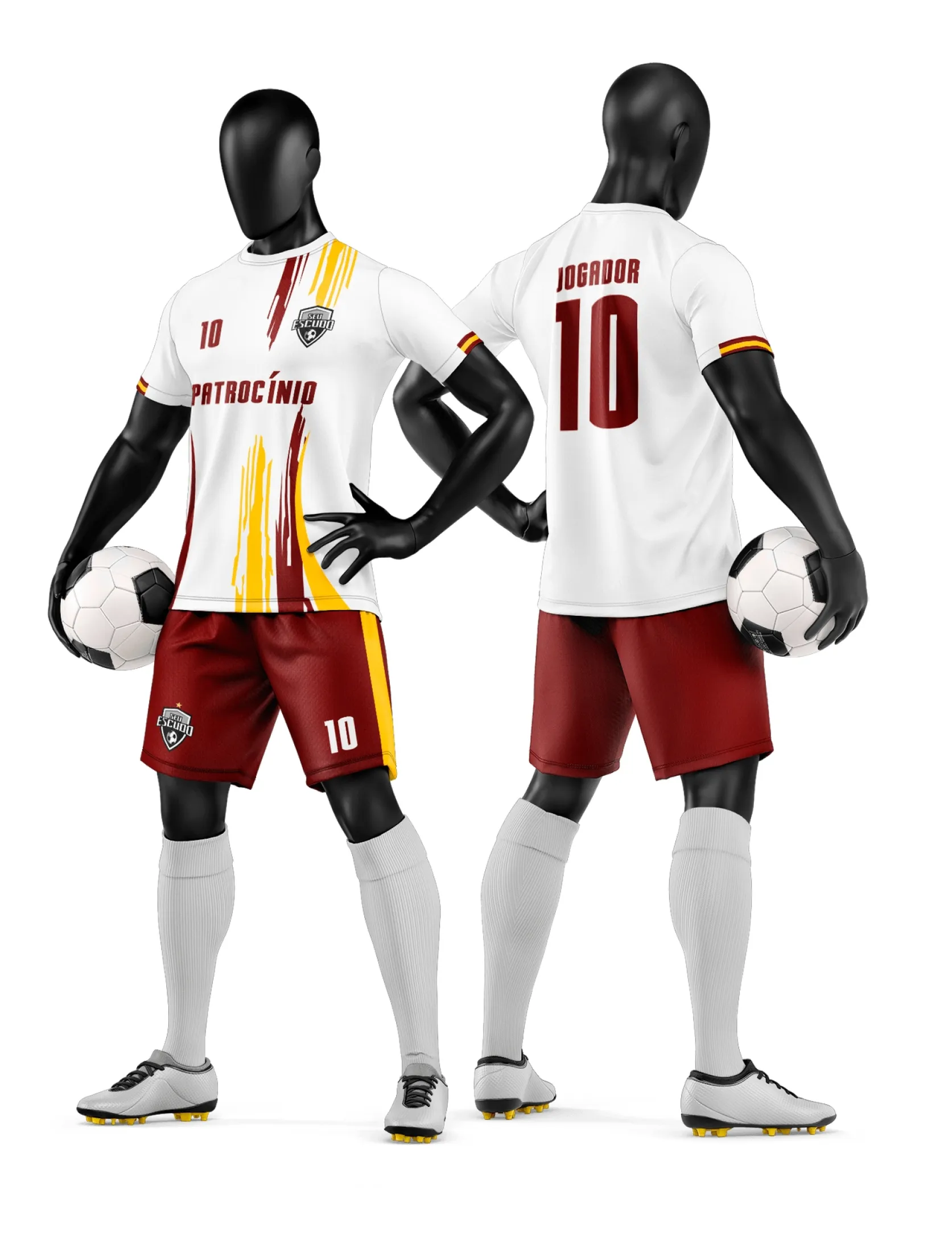 Arte Camisa e Short de Time de Futebol Amador - Janete Artes