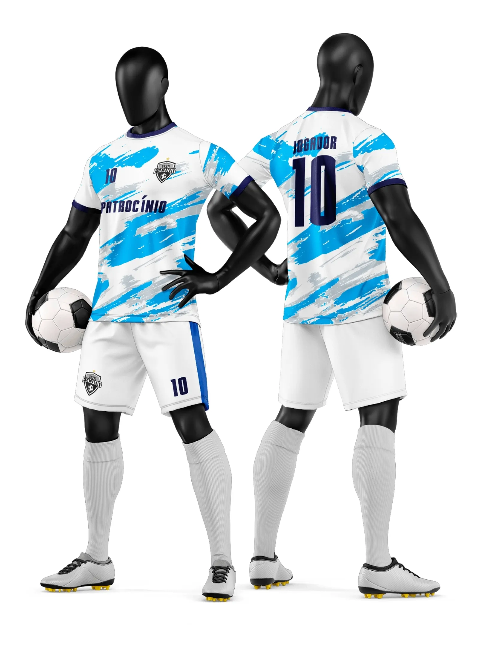 Arte Camisa e Short de Time de Futebol Amador - Janete Artes
