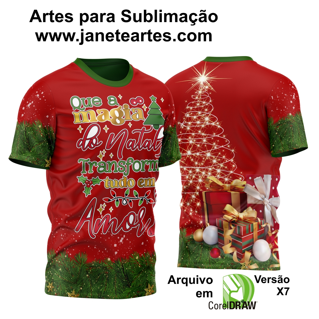 Estampa Camisa de Natal 2023 - Sublimação - Modelo 06