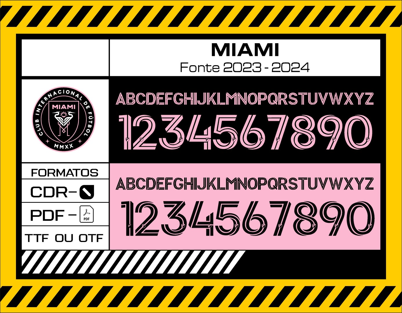 Fonte Inter de Miami 2023 - 2024