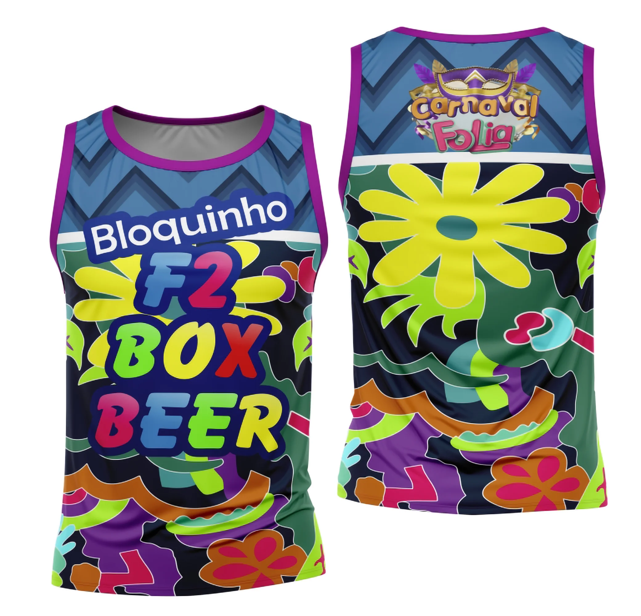 Camiseta unissex preta com logo no peito e estampa grande nas costas, inspirada no Bloco Abadá Carnaval 2026, ideal para curtir a folia com estilo e conforto.