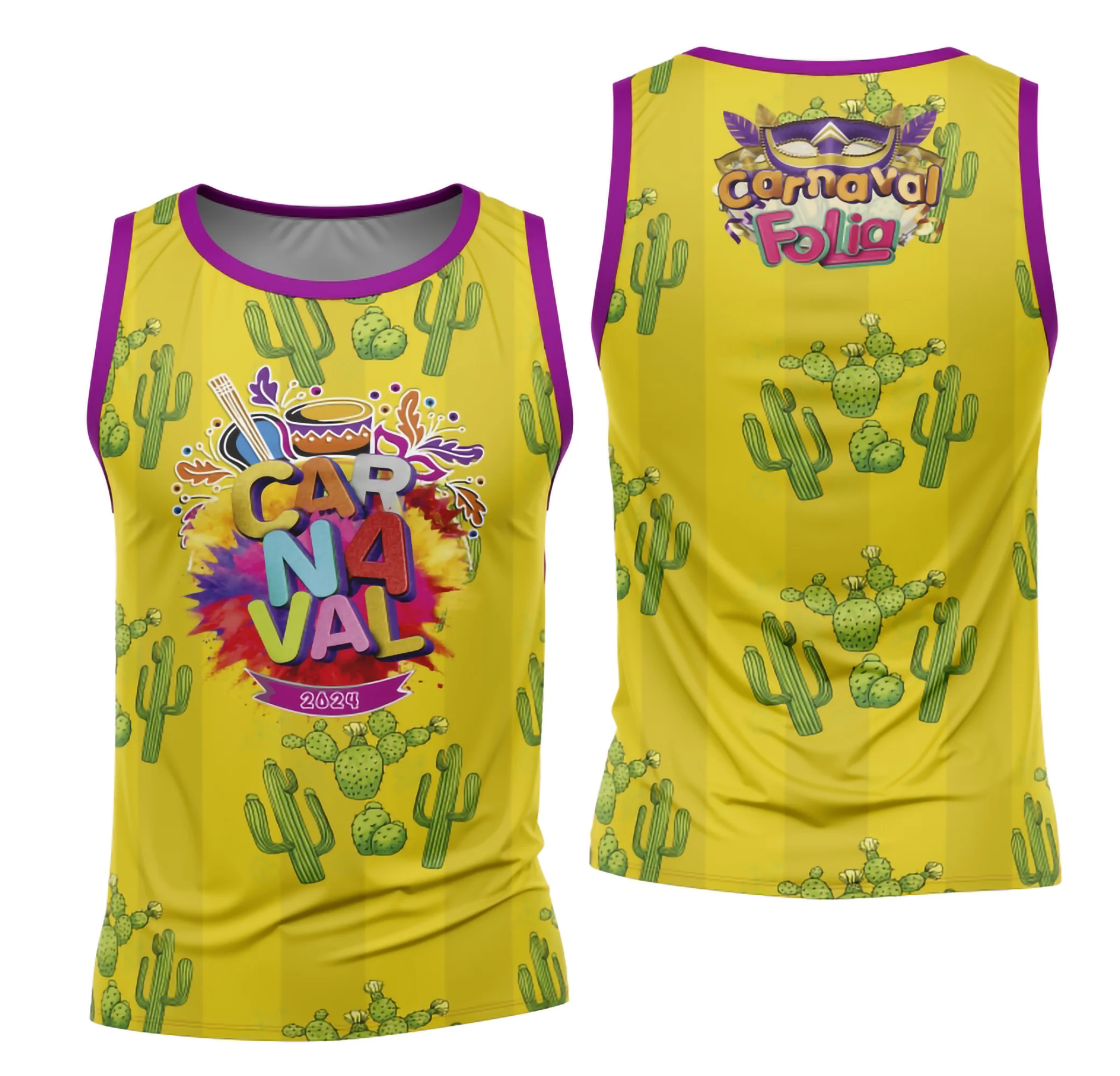 Camiseta unissex branca com logo no peito e estampa grande nas costas do Bloco Abadá Carnaval 2026, modelo 97, perfeita para foliões que buscam conforto e estilo na festa.