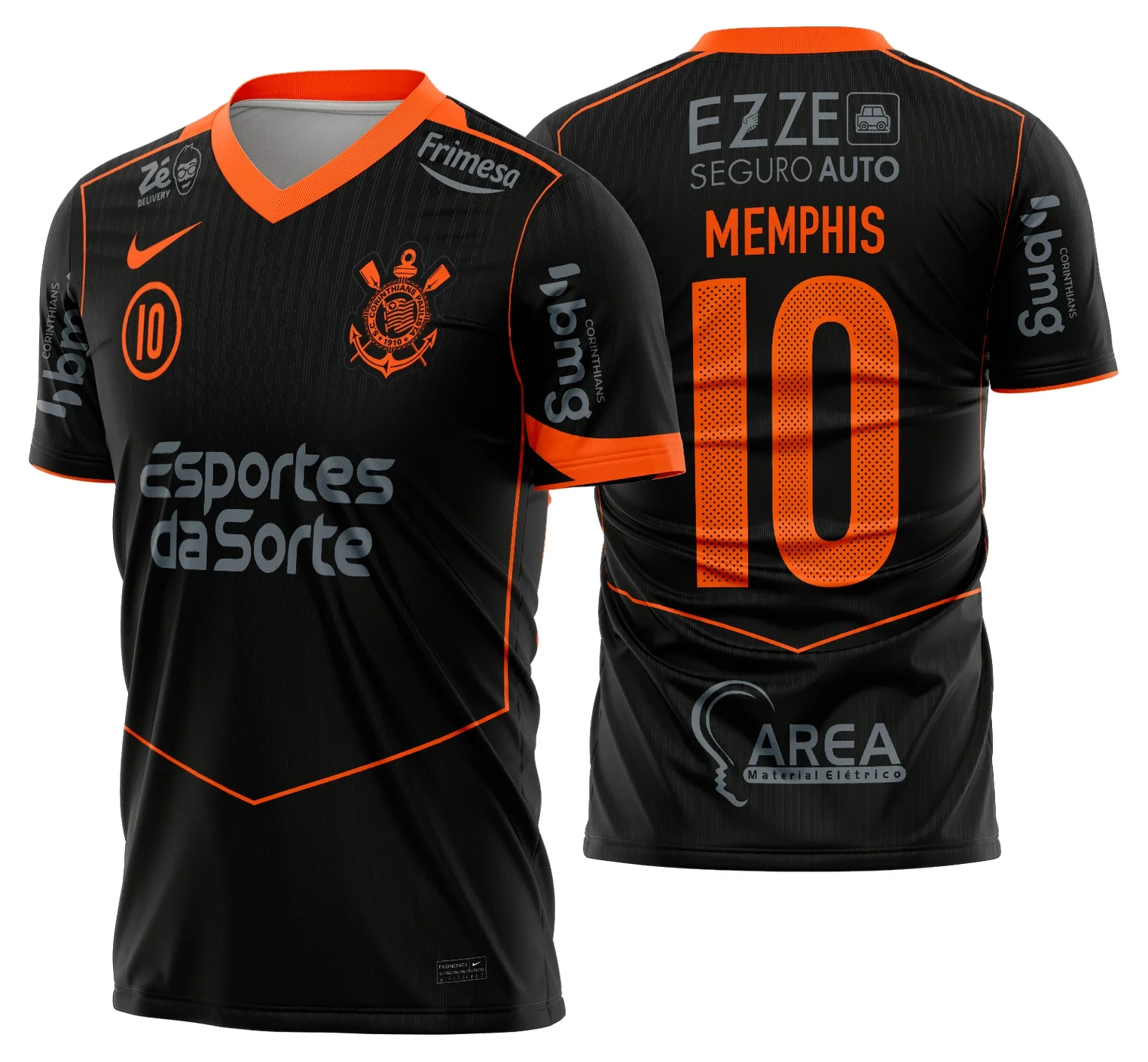 Arte Camisa Corinthians Terceira 2025 - 2026