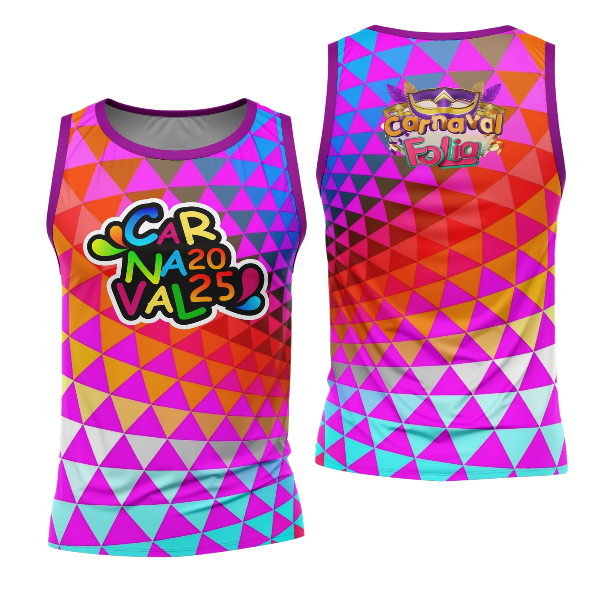 Camiseta unissex preta com logo no peito e estampa grande nas costas com tema de Abadá do Carnaval 2026, modelo 17, perfeita para curtir a folia com estilo e conforto.