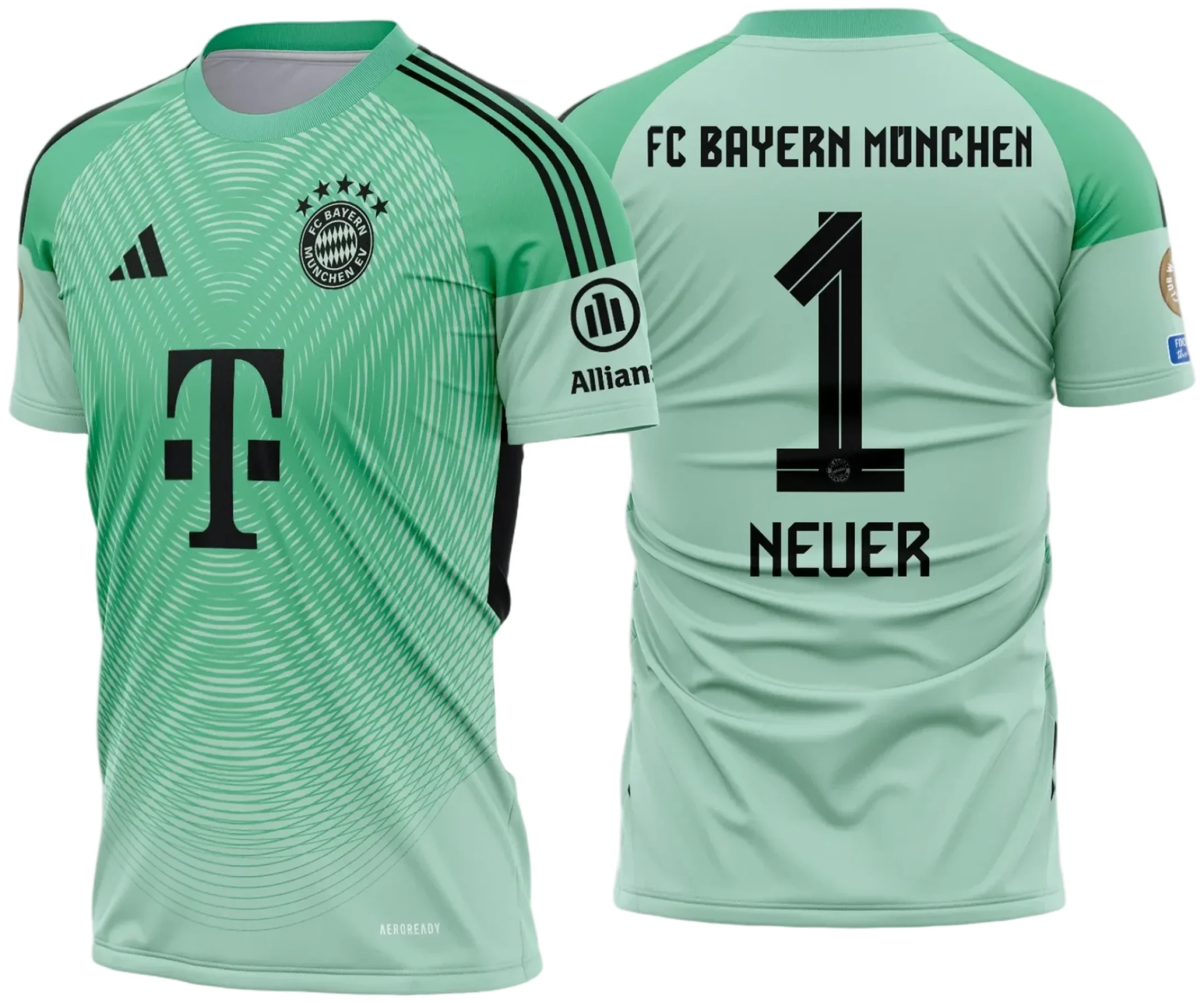 Arte Estampa Camisa Bayern de Munique Goleiro 2025 - 2026