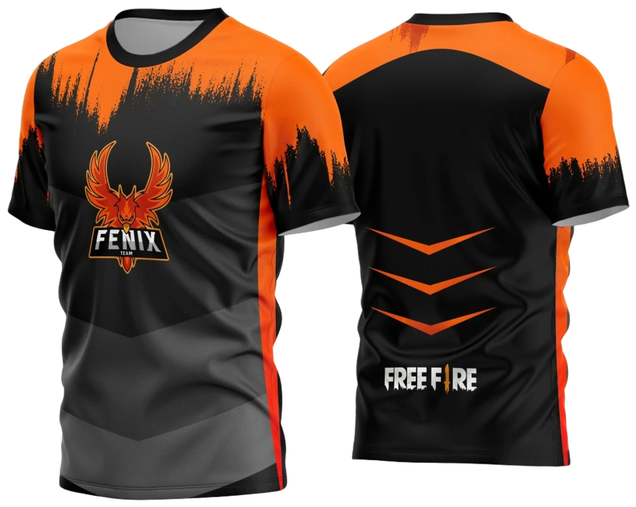 Camiseta unissex preta com logo no peito e estampa grande nas costas destacando o tema Game 2024 - 2025, ideal para fãs e colecionadores do universo gamer.