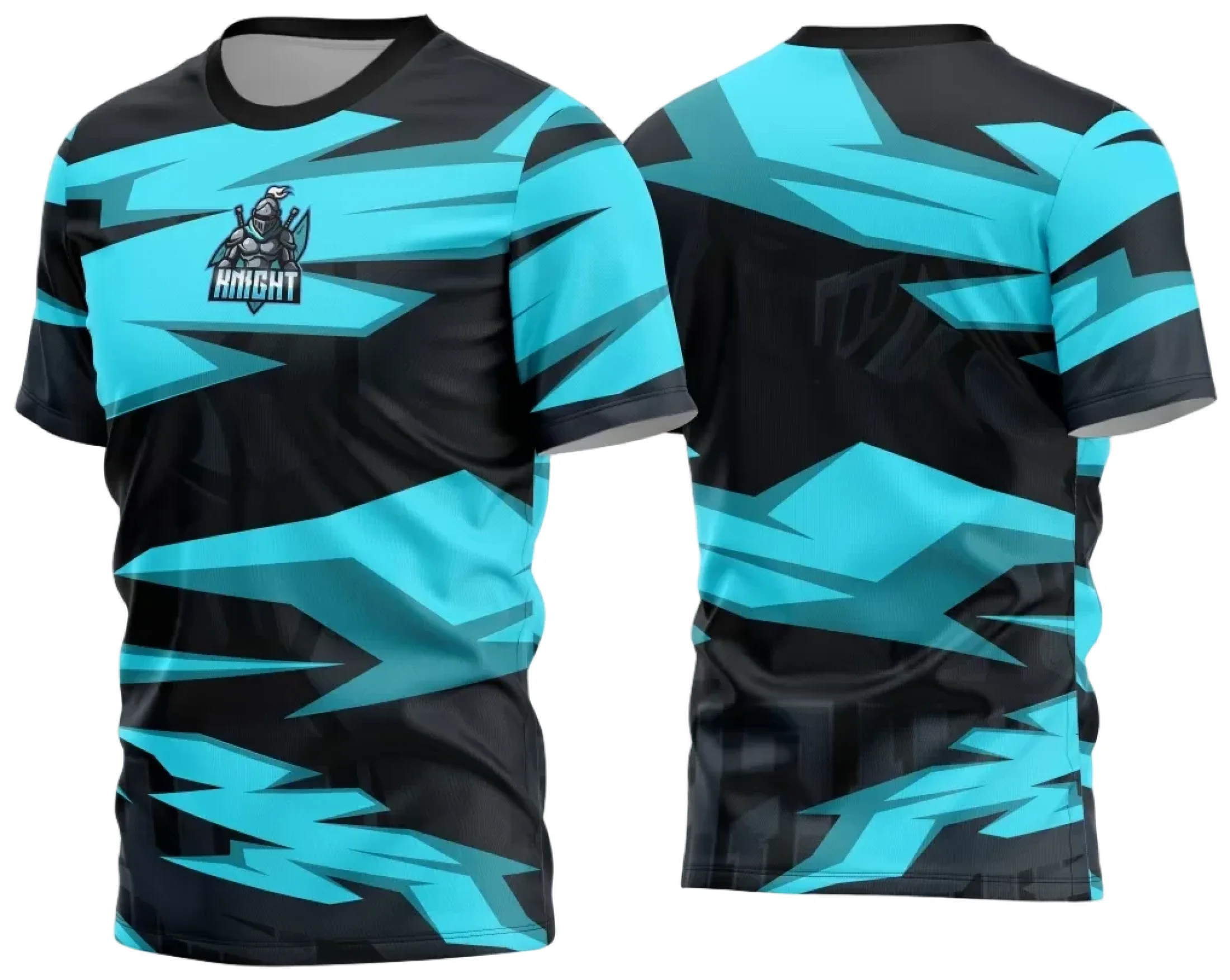 Camiseta unissex preta com logo no peito e estampa grande nas costas com tema Game 2024 2025, design moderno e atrativo para fãs de jogos.