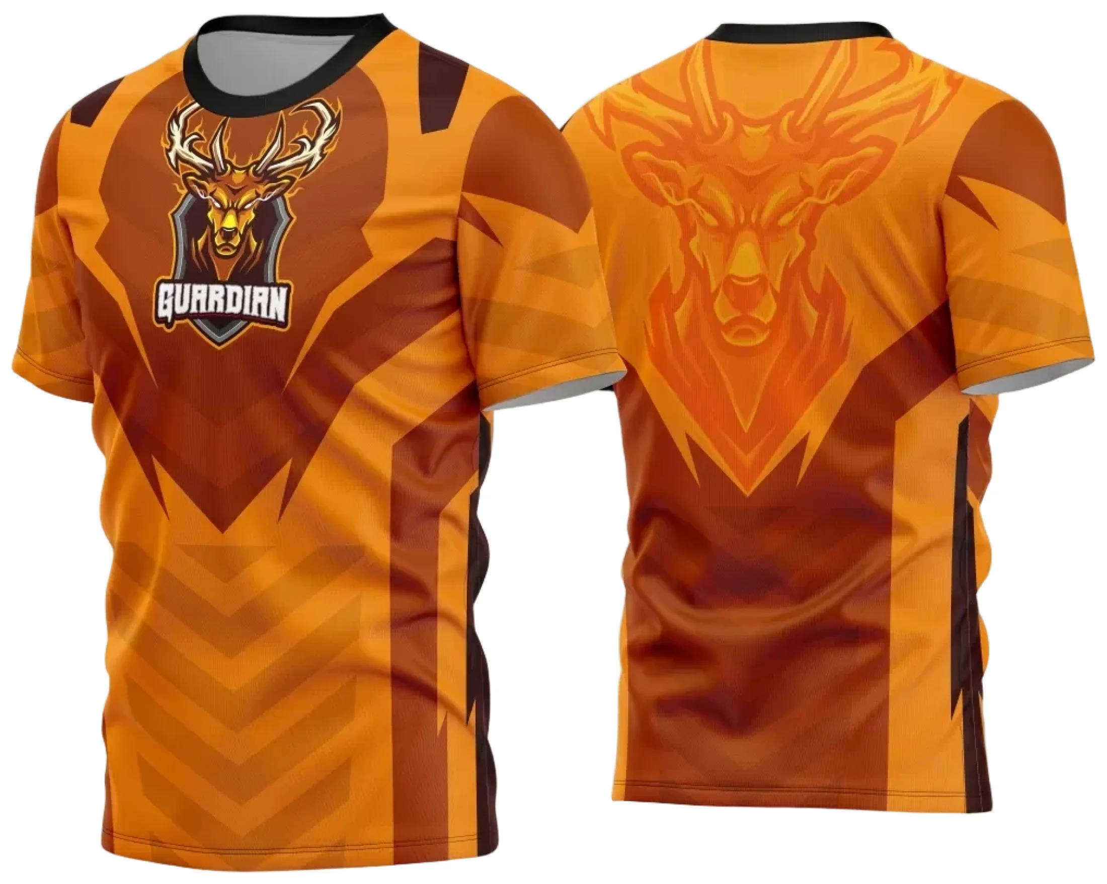 Camiseta unissex preta com logo no peito e estampa grande nas costas com tema Game 2024 2025, perfeita para fãs de jogos, visual moderno e atraente.