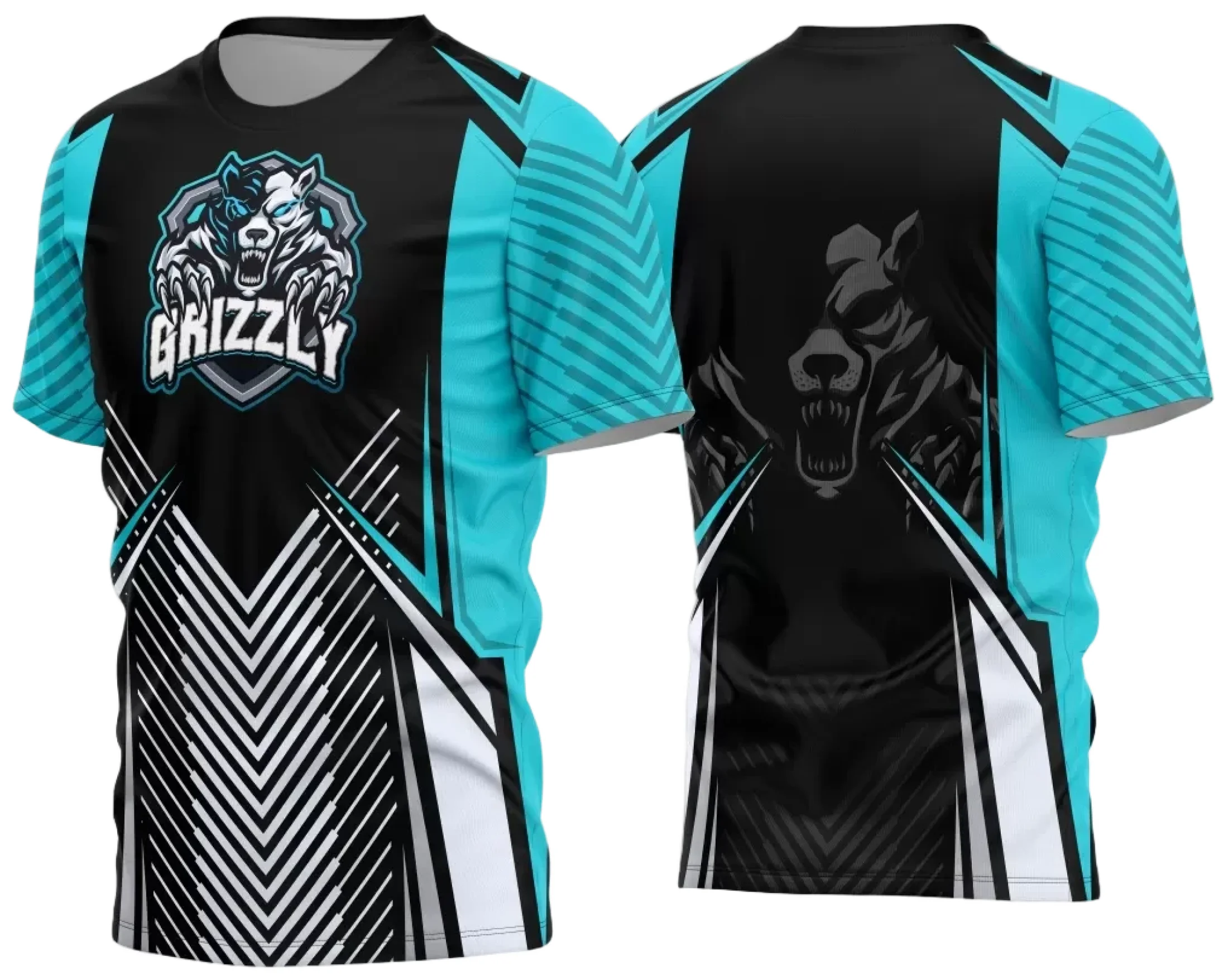 Camiseta unissex preta com logo no peito e estampa grande nas costas inspirada no tema Game 2024 2025, perfeita para fãs de jogos e cultura gamer.