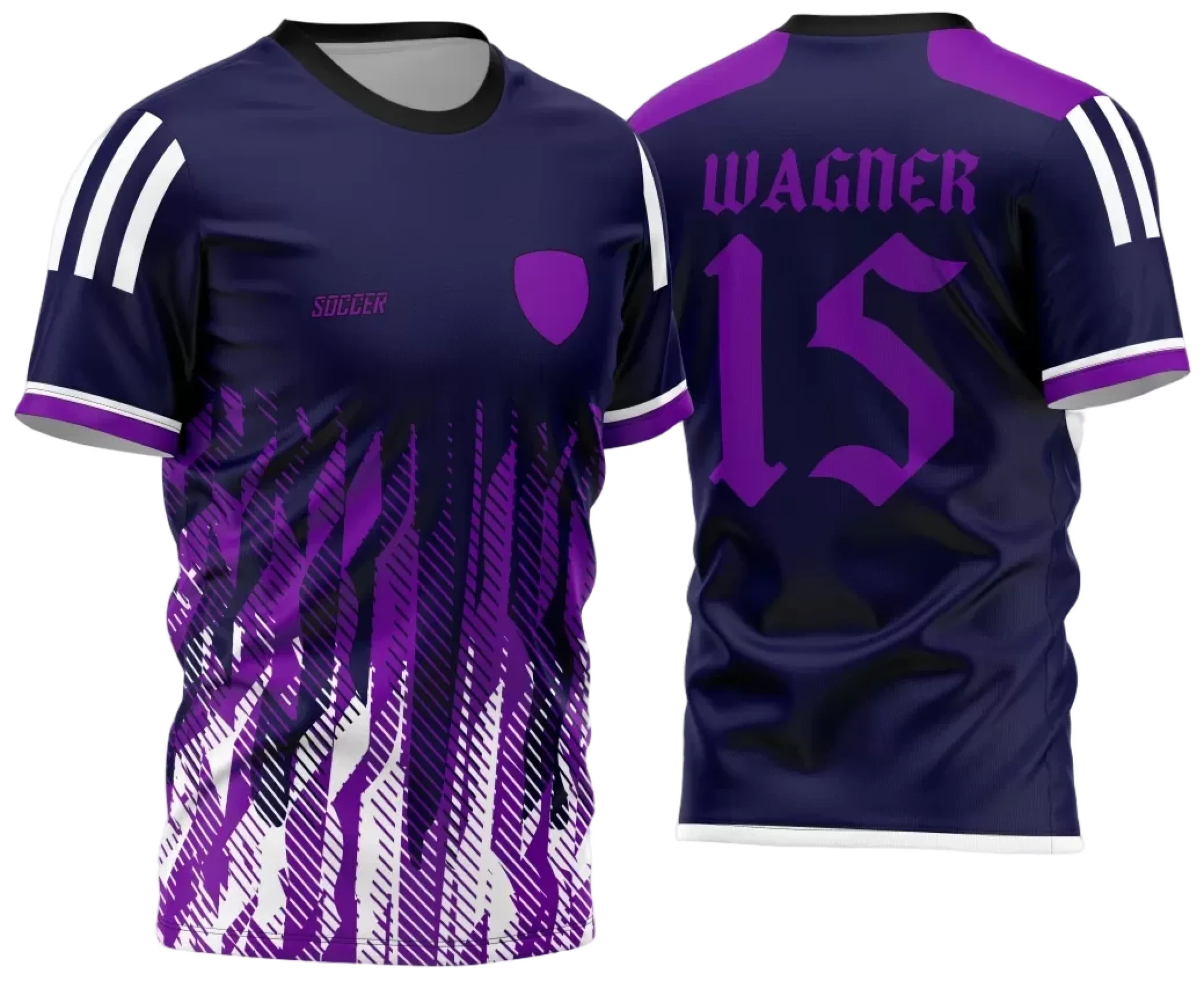 Camiseta unissex branca com logo no peito e estampa grande nas costas com tema Interclasse Jogos Internos 2024, ideal para eventos escolares e esportivos.