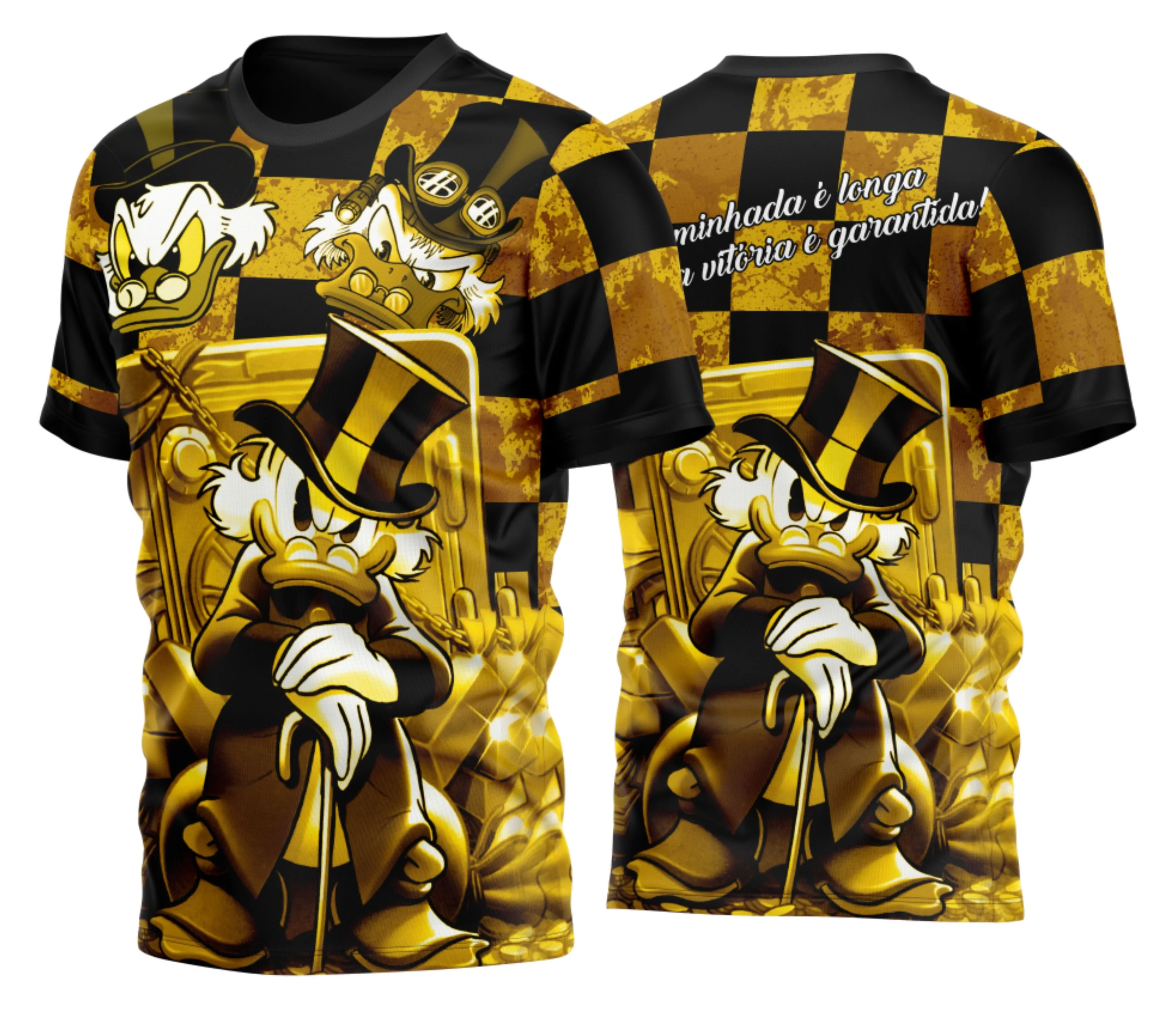 Arte Estampa Camisa Mil Grau Tio Patinhas Gold