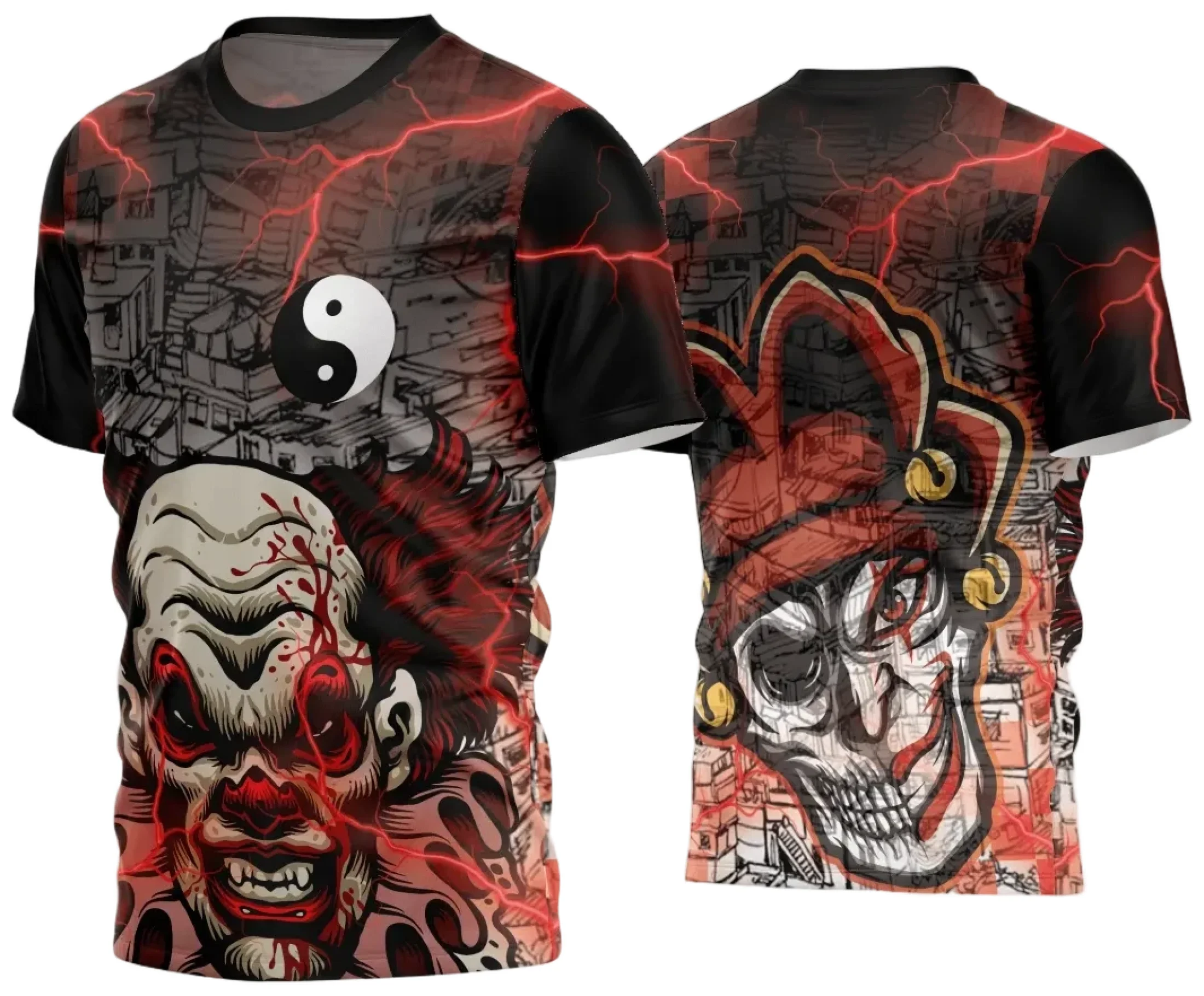 Camiseta unissex preta com logo no peito e estampa grande nas costas mostrando o tema Quebrada 2024, perfeita para quem busca estilo urbano e moderno.