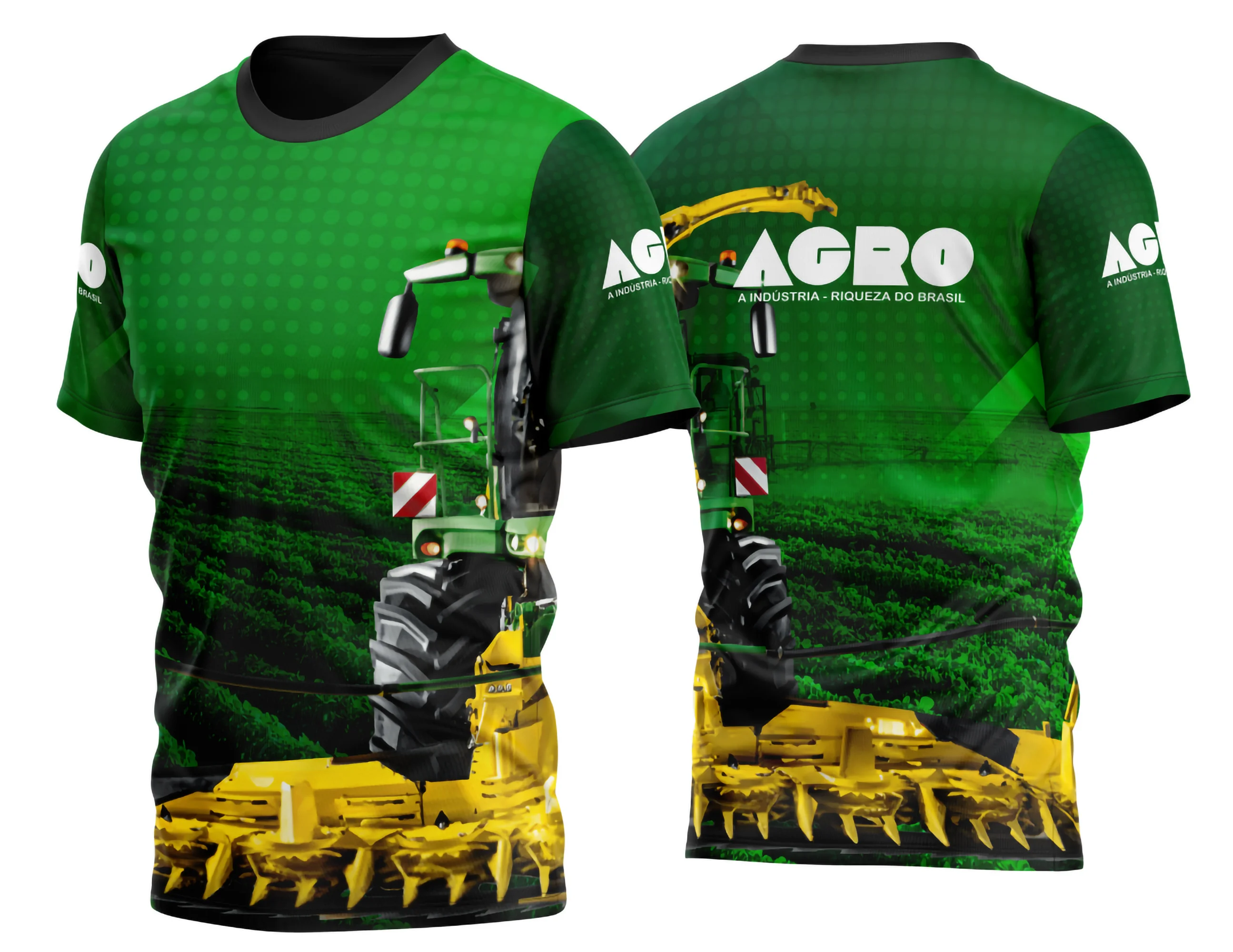 Arte Vetor Camisa AGRO Colheitadeira 2023