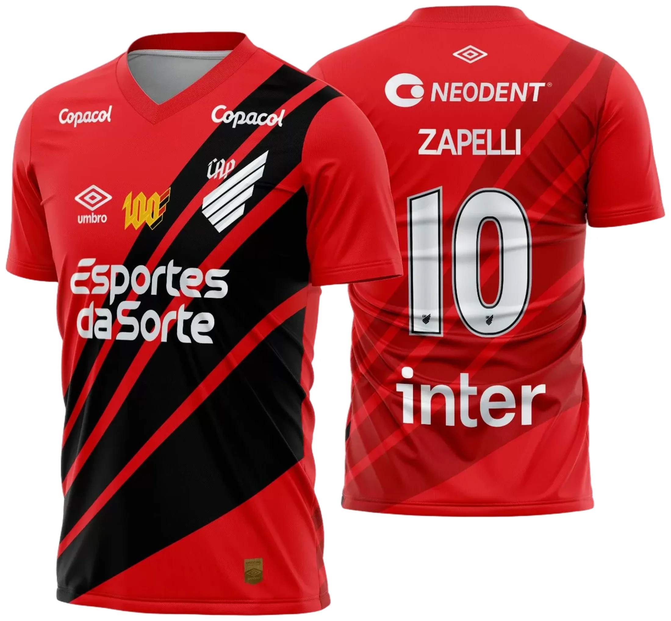 Camiseta unissex preta com logo do Athletico PR no peito e estampa grande nas costas com tema do uniforme titular 2024 2025, ideal para torcedores e amantes do futebol.