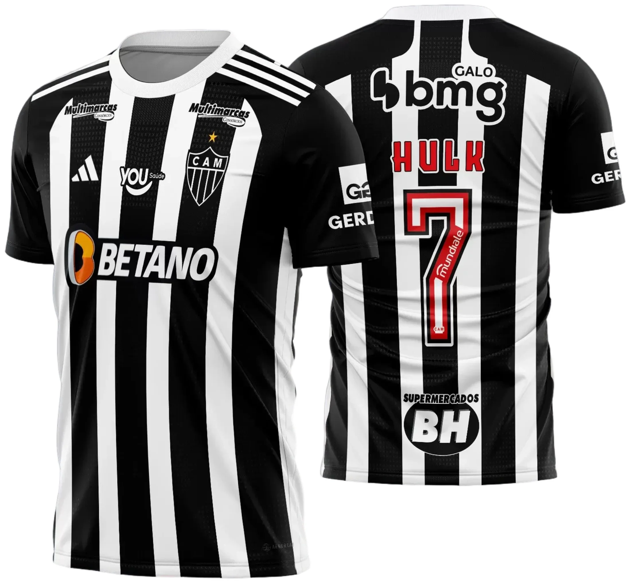 Arte Vetor Camisa Atlético Mineiro Titular 2024 - 2025