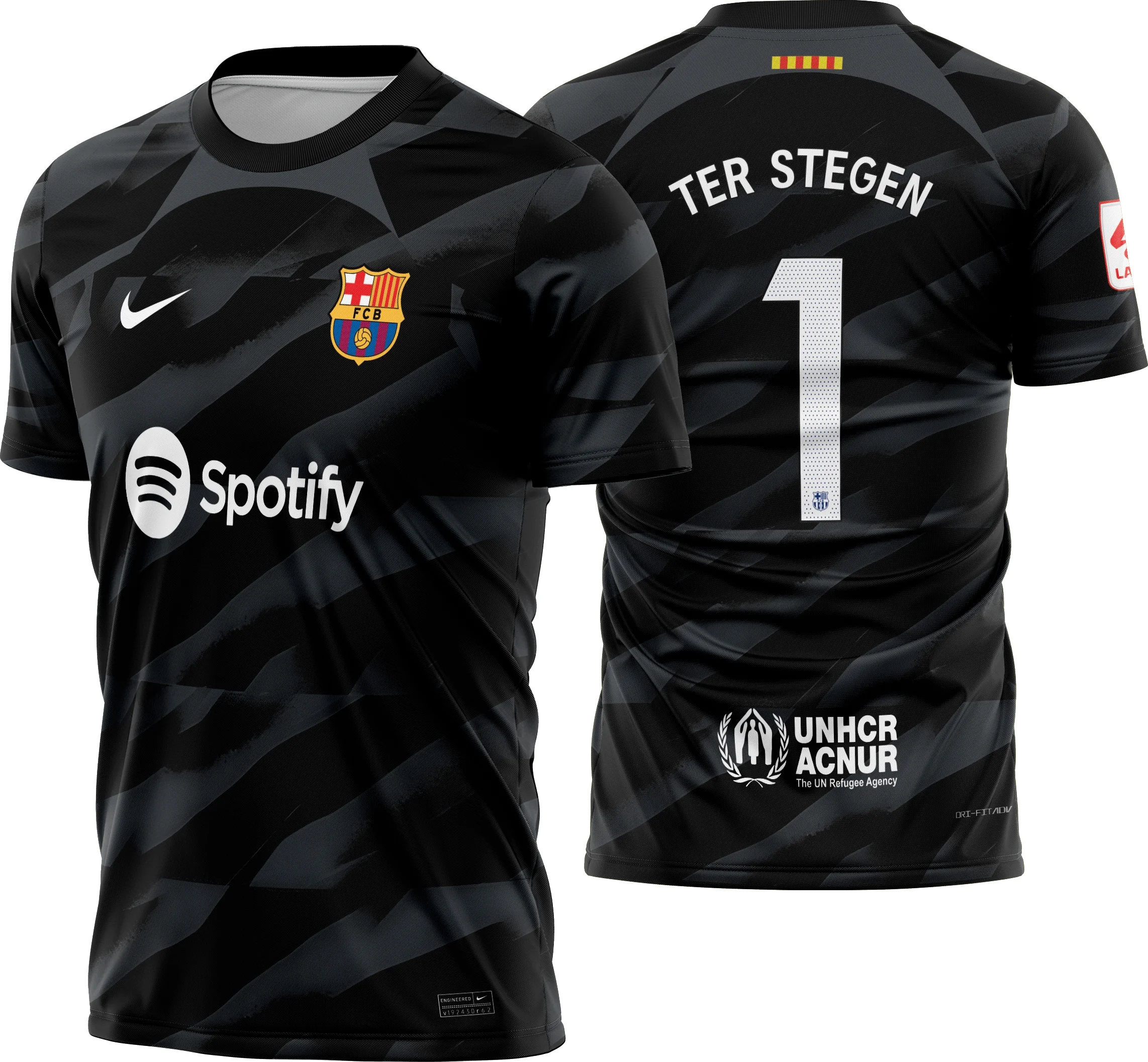Arte Vetor Camisa Barcelona Goleiro 2023-24