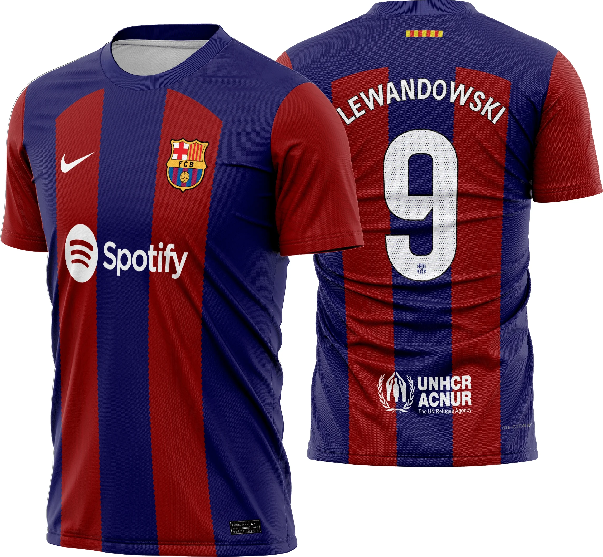 Arte Vetor Camisa Barcelona Titular 2023-24 01