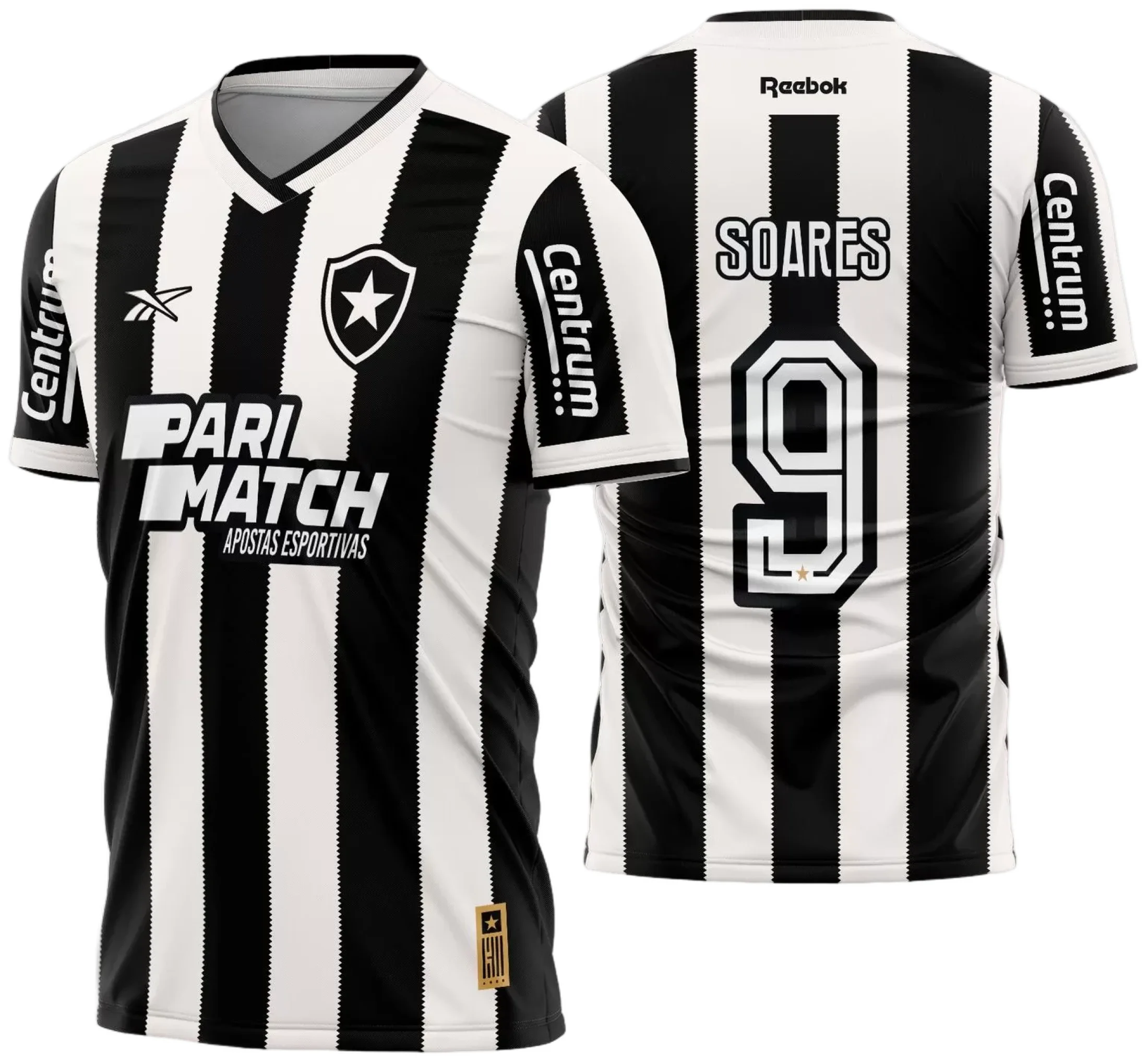 Arte Vetor Camisa Botafogo Titular 2024 - 2025
