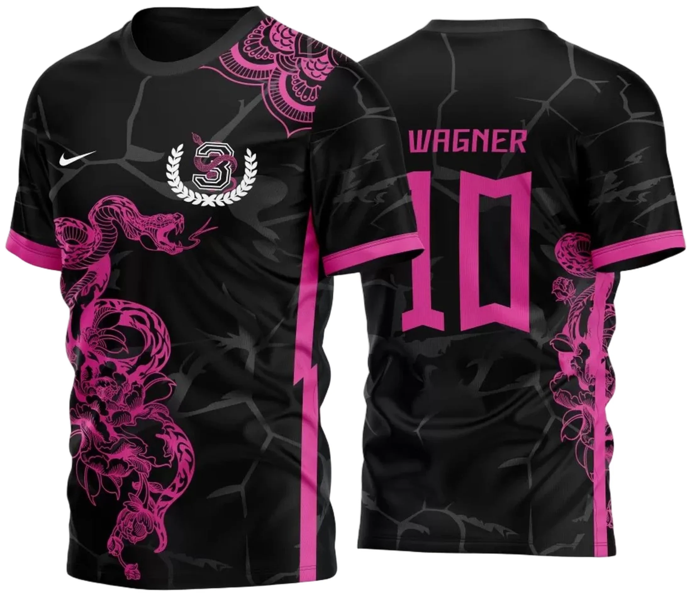 Arte Vetor Camisa Cobra - Time Rosa 2023