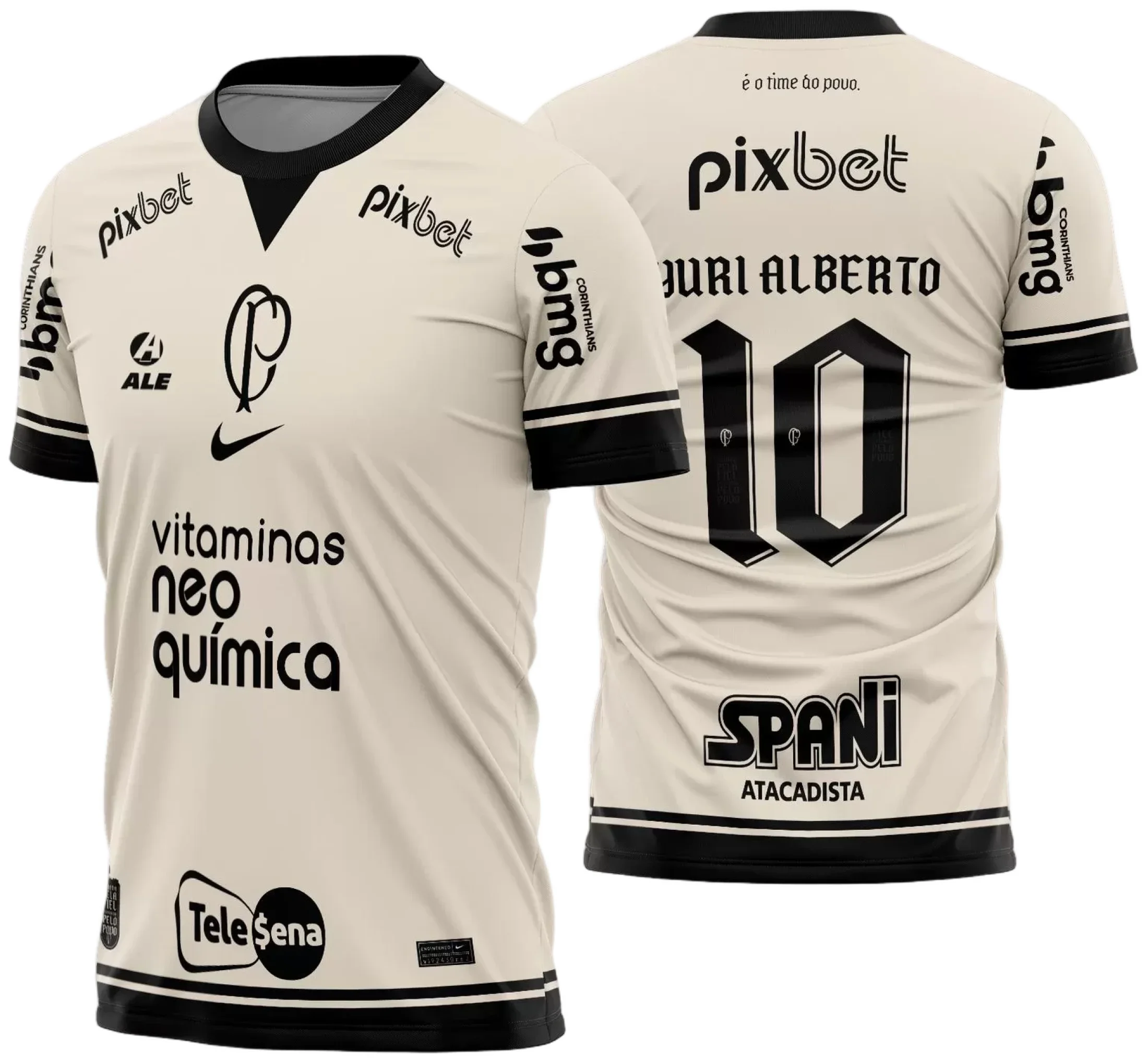 Arte Vetor Camisa Corinthians Quarta 2023 - 2024