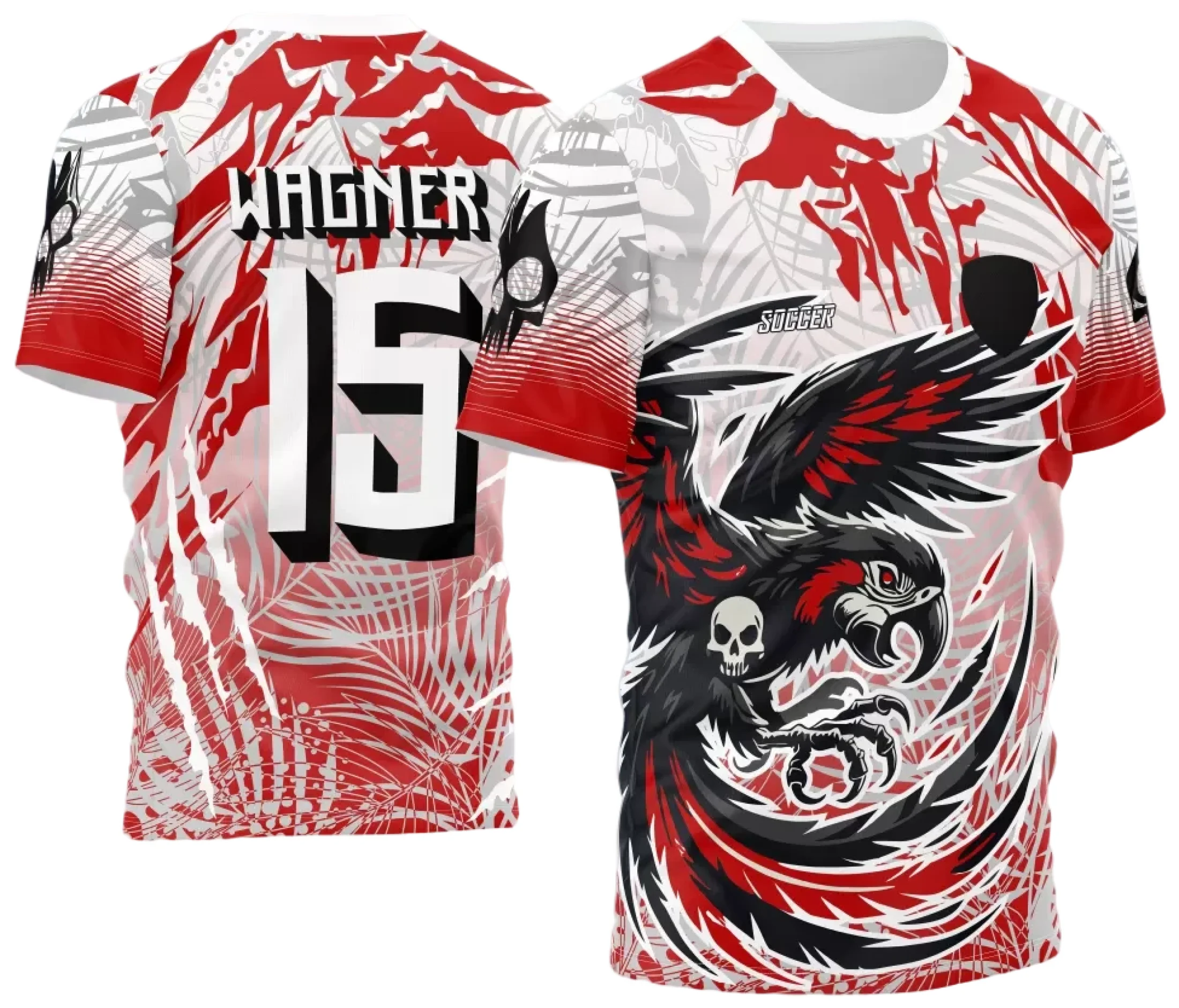 Camiseta unissex com cor base preta, logo no peito, estampa grande nas costas com tema Interclasse Arara Ataque 2024 - 2025, ideal para eventos de escola e time