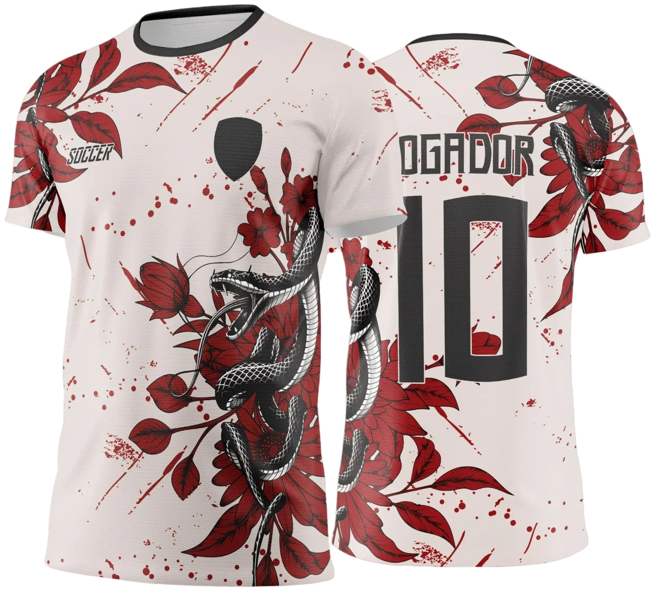 Camiseta unissex preta com logo no peito e estampa grande nas costas com tema Interclasse Cobra 2025, ideal para eventos e confraternizações escolares.