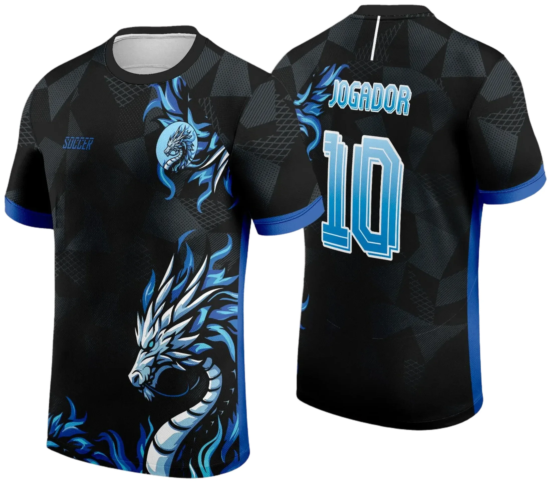Arte Vetor Camisa de Interclasse Dragão Azul 2024 - 2025