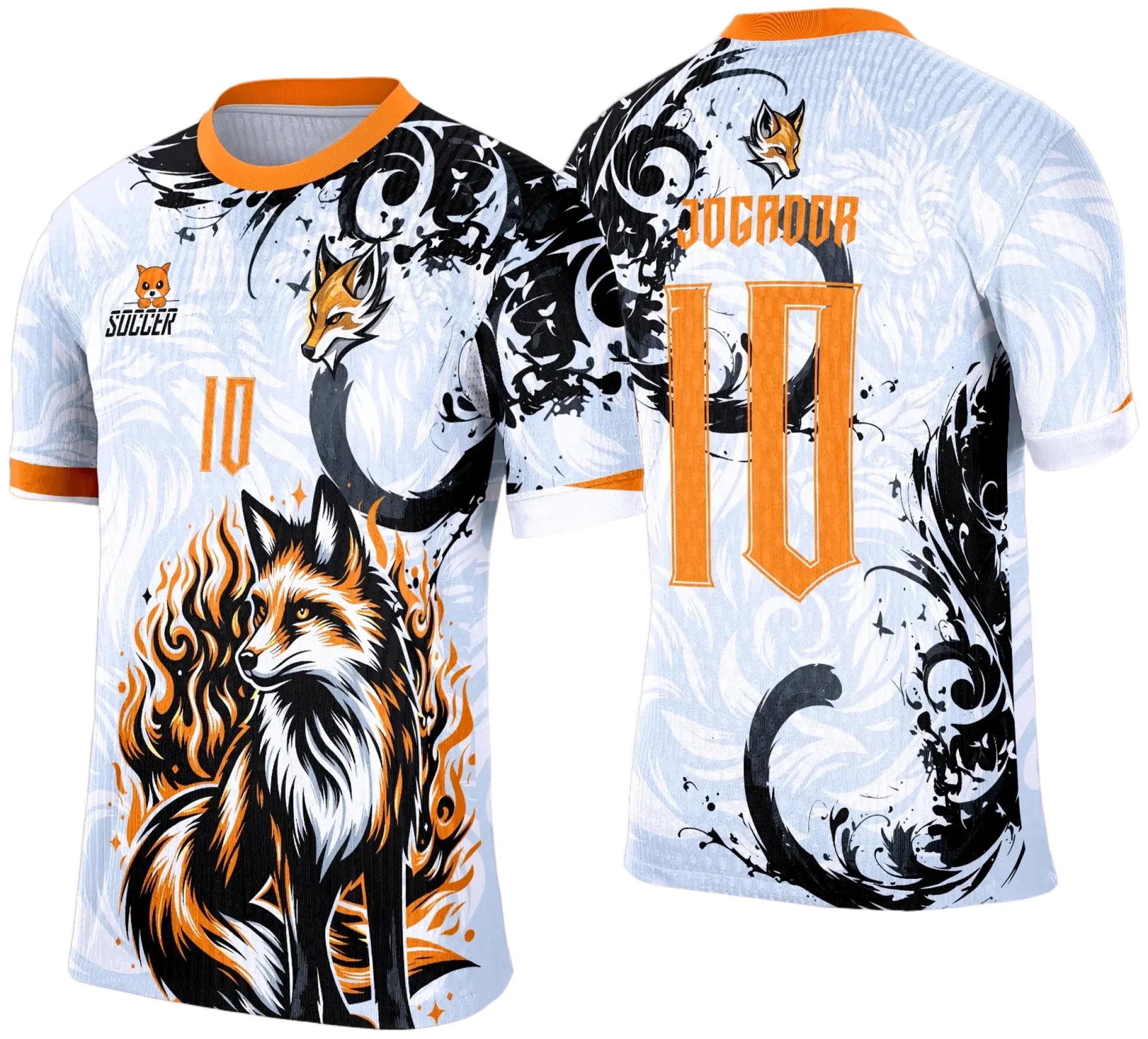 Camiseta unissex preta com logo no peito e estampa grande nas costas do Interclasse Raposa 2025, ideal para quem valoriza estilo e identificação com o tema escola e raposa.