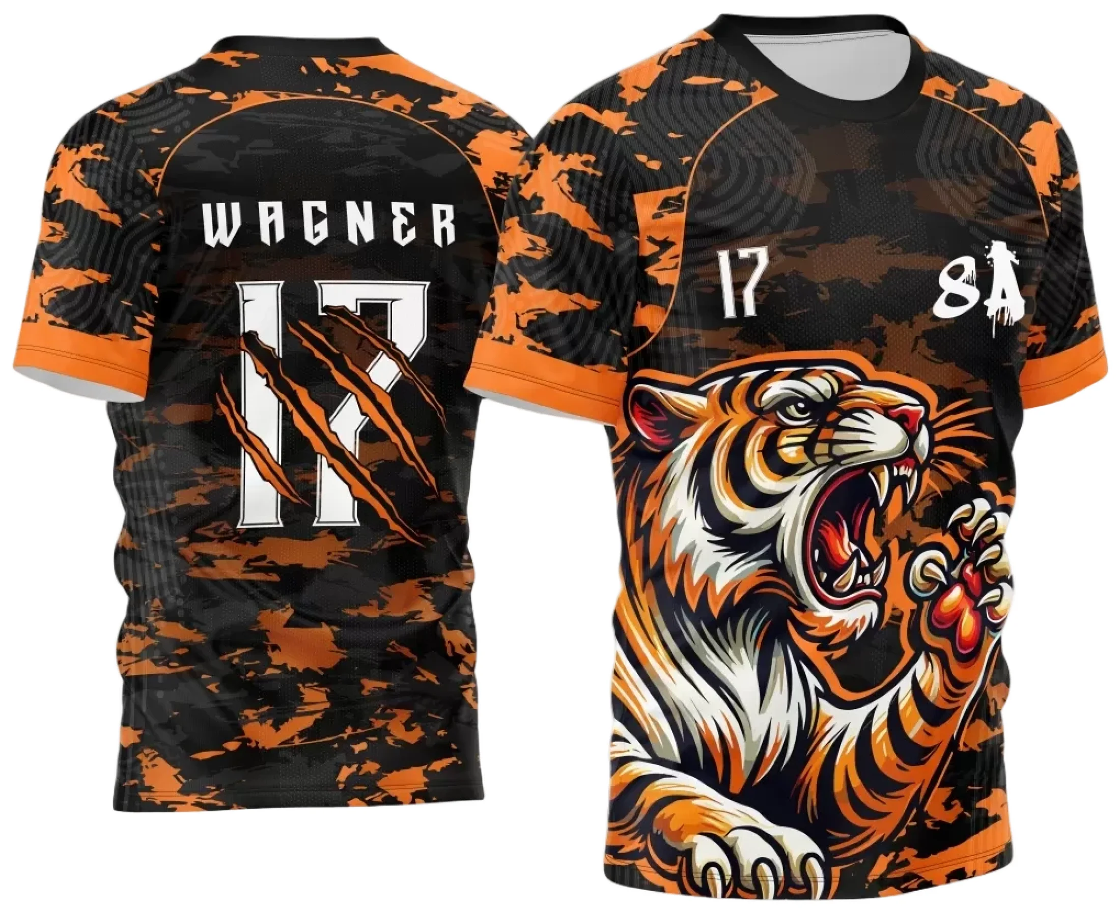 Arte Vetor Camisa de Interclasse Tigre 2024 - 2025