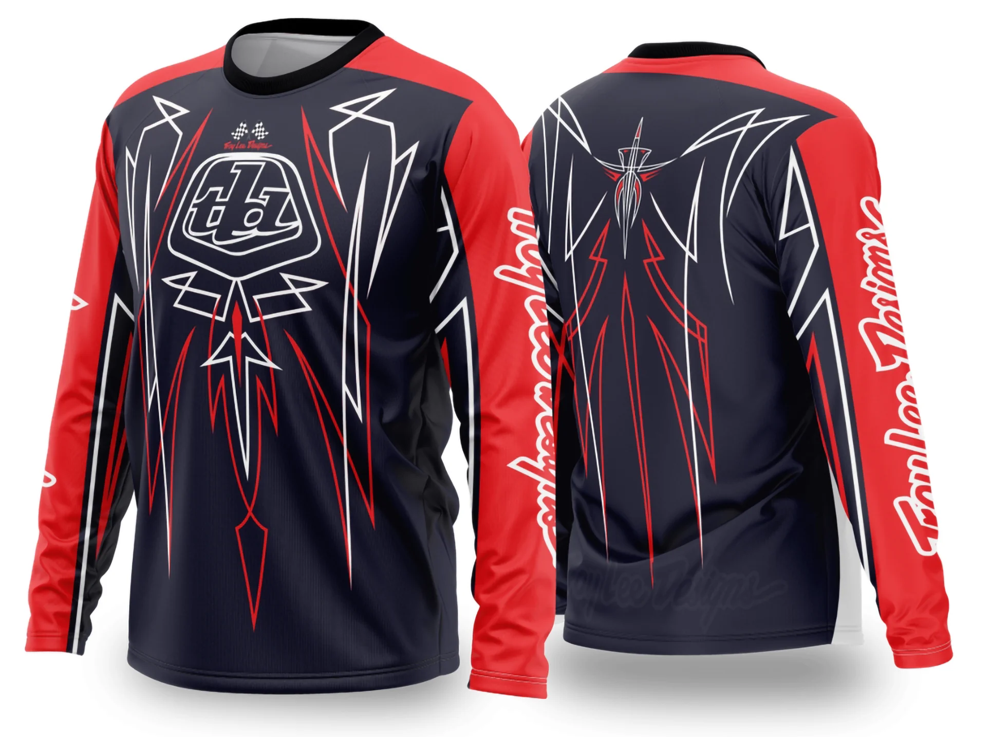 Camiseta unissex preta com logo no peito e estampa grande nas costas com tema Motocross 2024-2025, ideal para quem curte esportes radicais e estilo off-road.