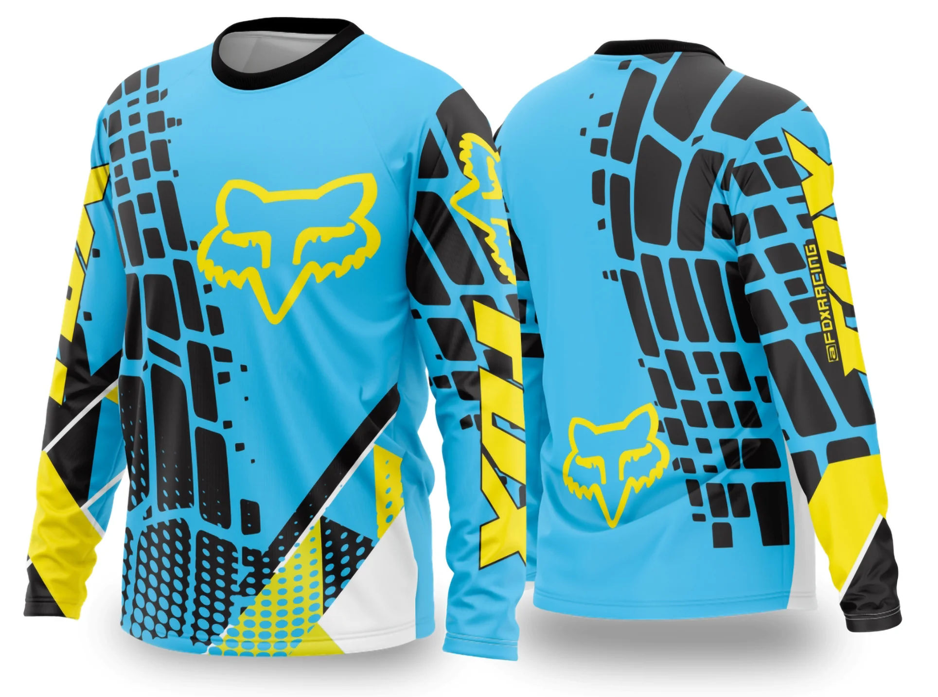 Camiseta preta unissex com logo no peito e estampa grande nas costas com tema Motocross 2024-2025, ideal para fãs do esporte e estilo aventureiro.