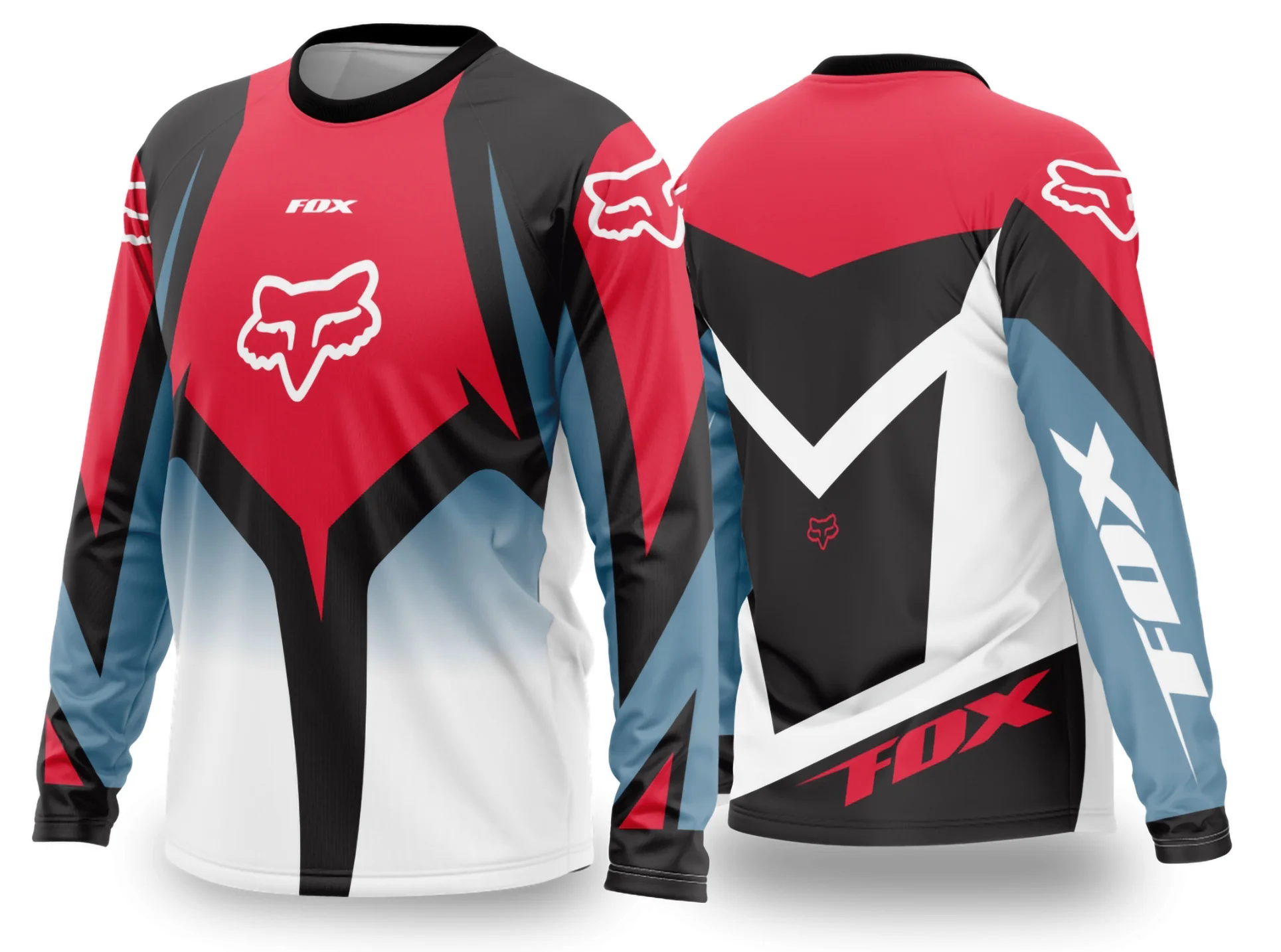 Camiseta unissex preta com logo no peito e estampa grande nas costas com tema Motocross 2024-2025, destacando estilo esportivo e aventureiro para fãs off-road.
