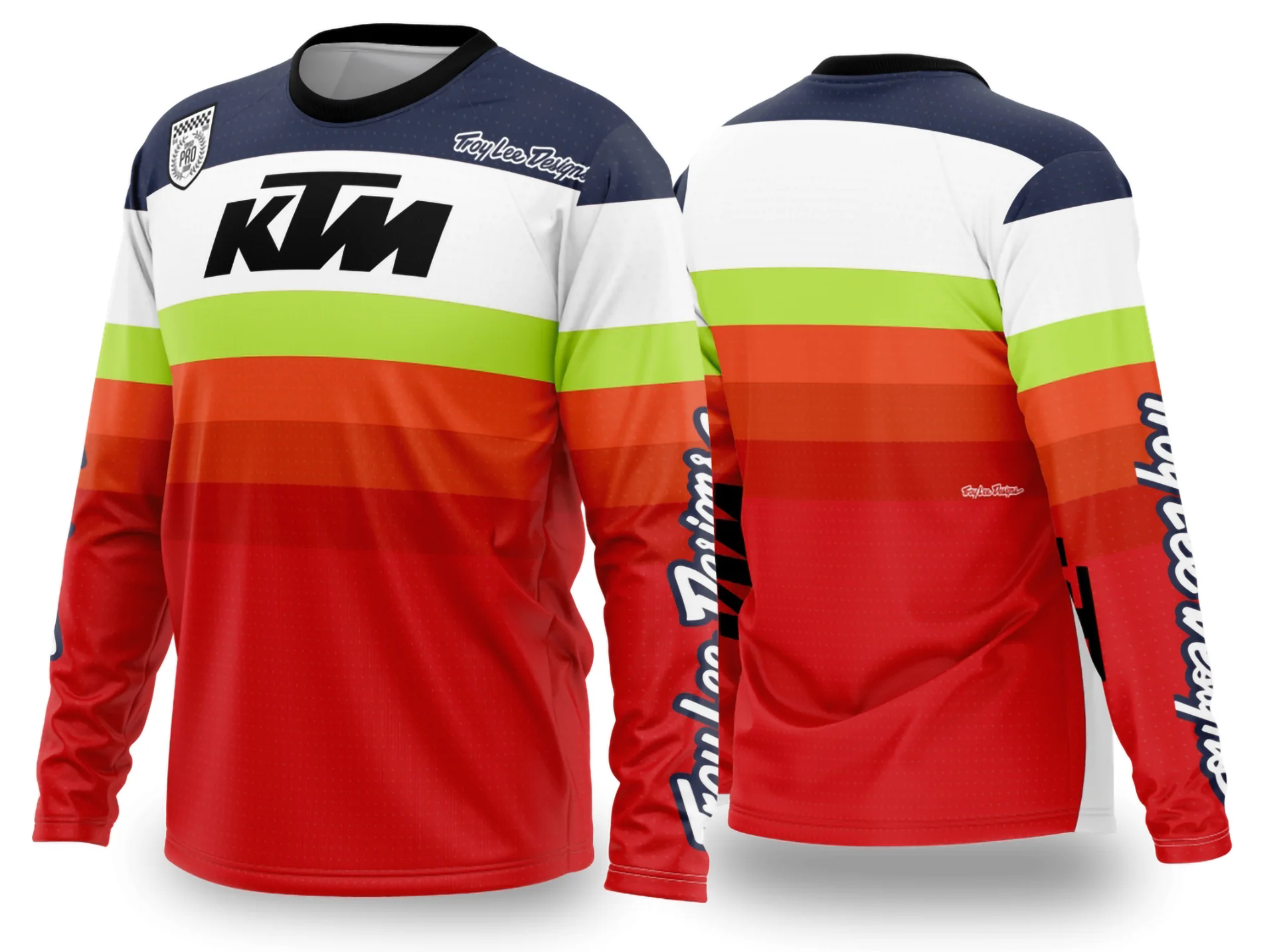 Camiseta unissex preta com logo no peito e estampa grande nas costas, tema Motocross 2024 2025, design vibrante e esportivo, ideal para fãs e pilotos.