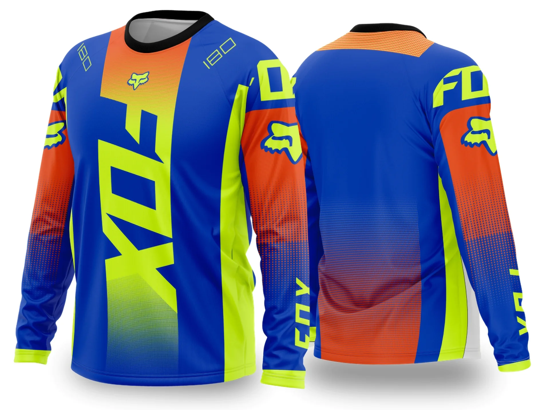 Camiseta unissex preta com logo no peito e estampa grande nas costas com tema Motocross 2024 - 2025, ideal para fãs de velocidade e aventura.