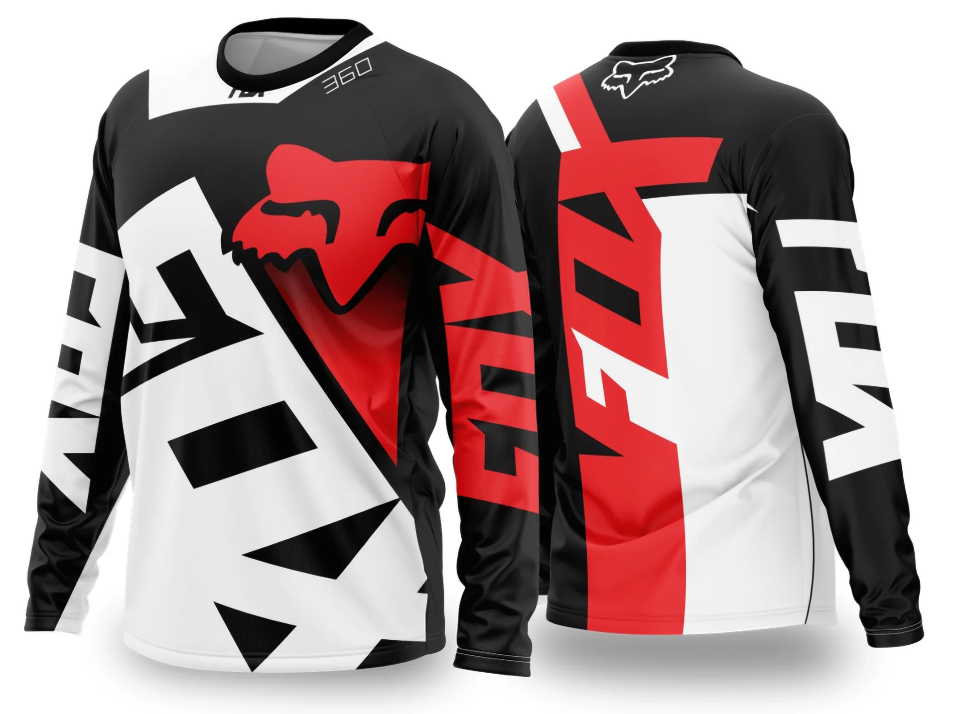 Camiseta unissex preta com logo no peito e estampa grande nas costas inspirada em motocross 2024 2025, ideal para quem busca estilo urbano e esportivo.