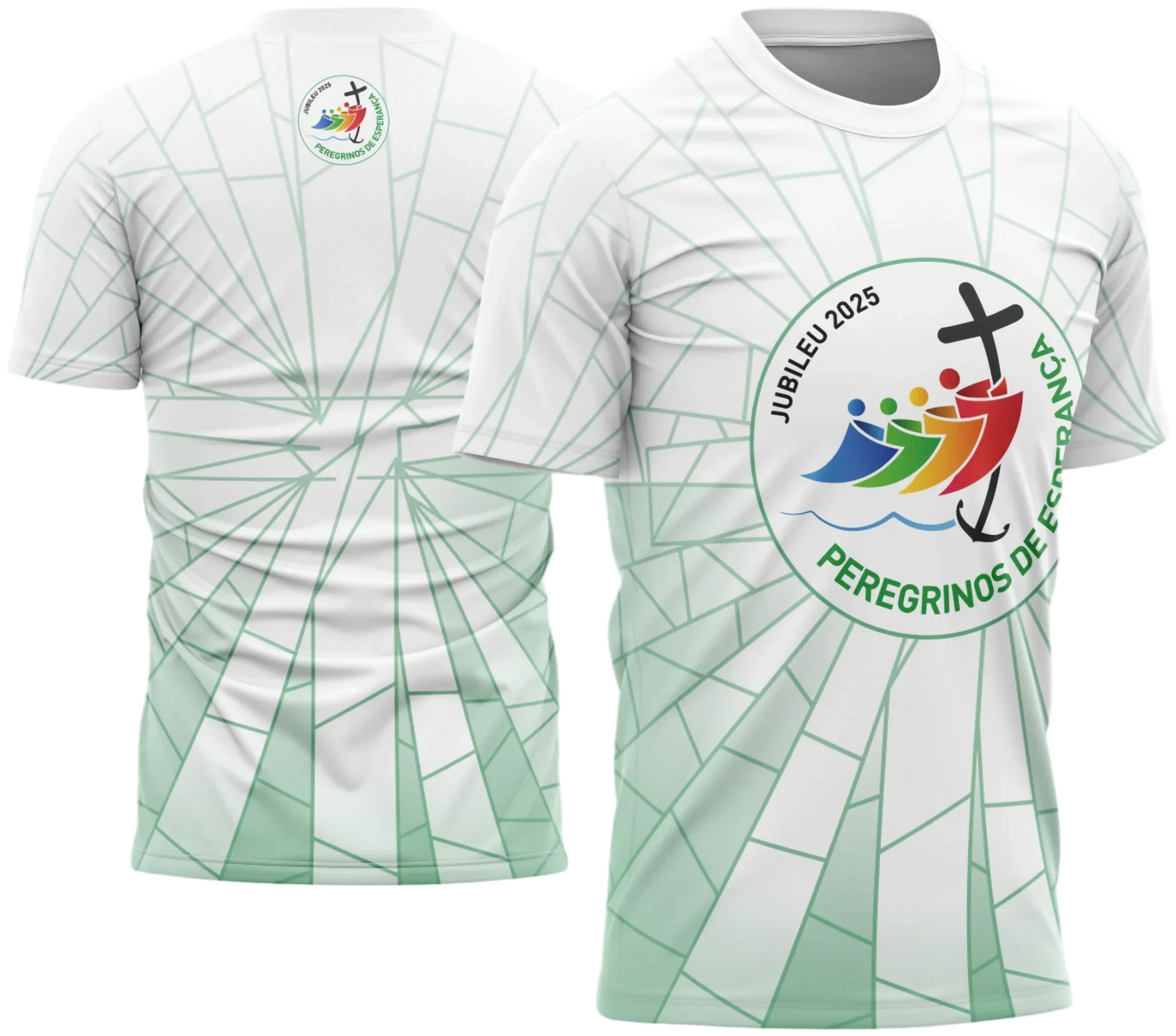 Arte Vetor Camisa de Religião - Peregrinos de Esperança