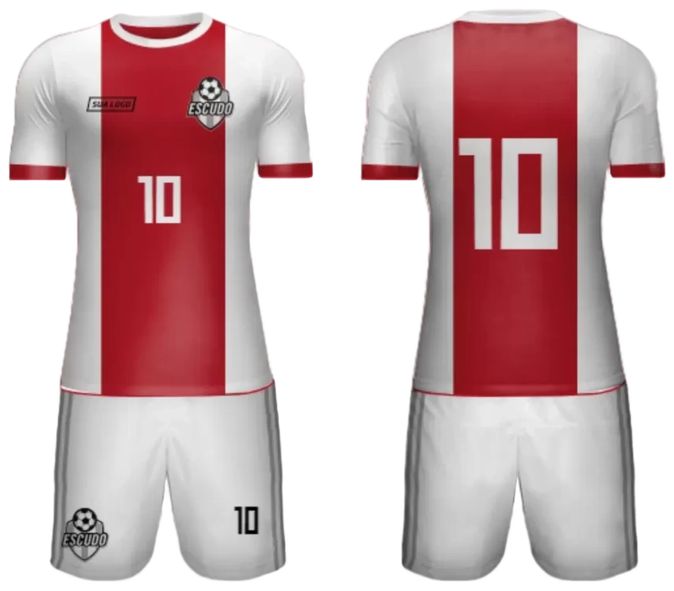 Camiseta unissex preta com logo no peito e estampa grande nas costas, tema Time Amador 2024 Modelo 17, design esportivo e moderno para uso casual ou em jogos.