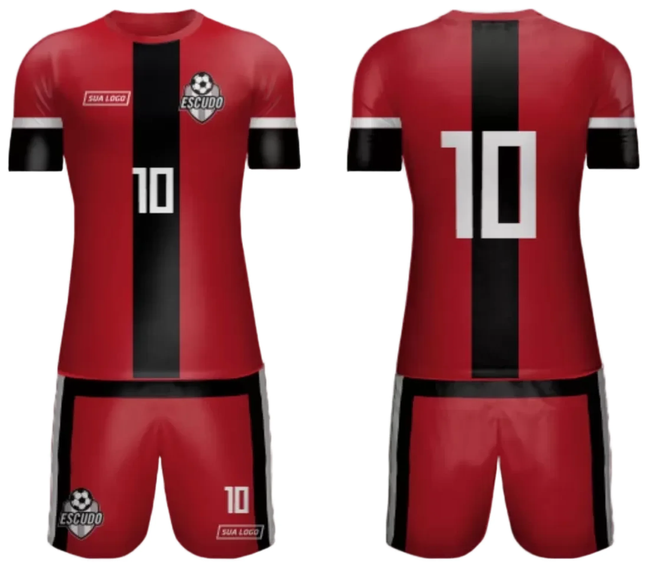 Camiseta unissex cor branca com logo no peito e estampa grande nas costas, inspirada em Camisa de Time Amador 2024 Modelo 18, design moderno e esportivo.