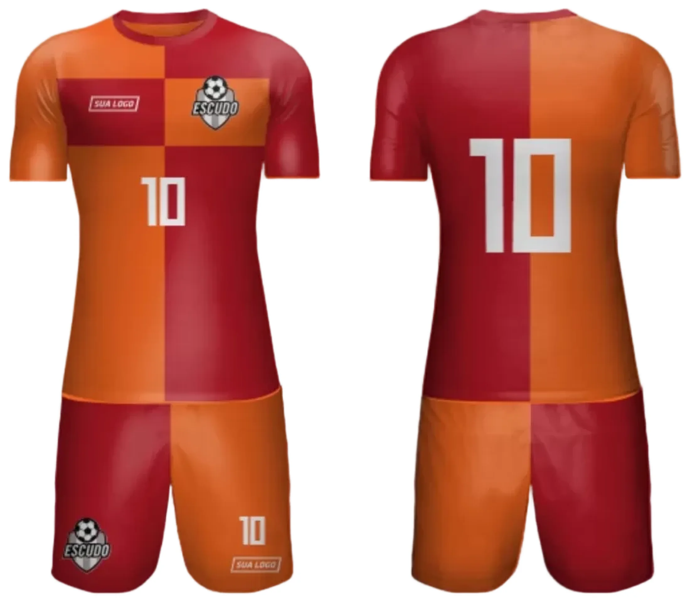Camiseta unissex preta com logo no peito e estampa grande nas costas, inspirada em Camisa de Time Amador 2024 Modelo 22, perfeito para torcedores e equipes locais.