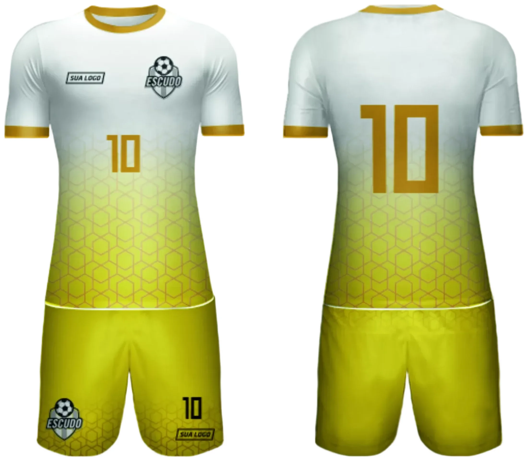 Camiseta unissex preta com logo no peito e estampa grande nas costas, inspirada na camisa de time amador 2024, ideal para eventos esportivos e times locais.