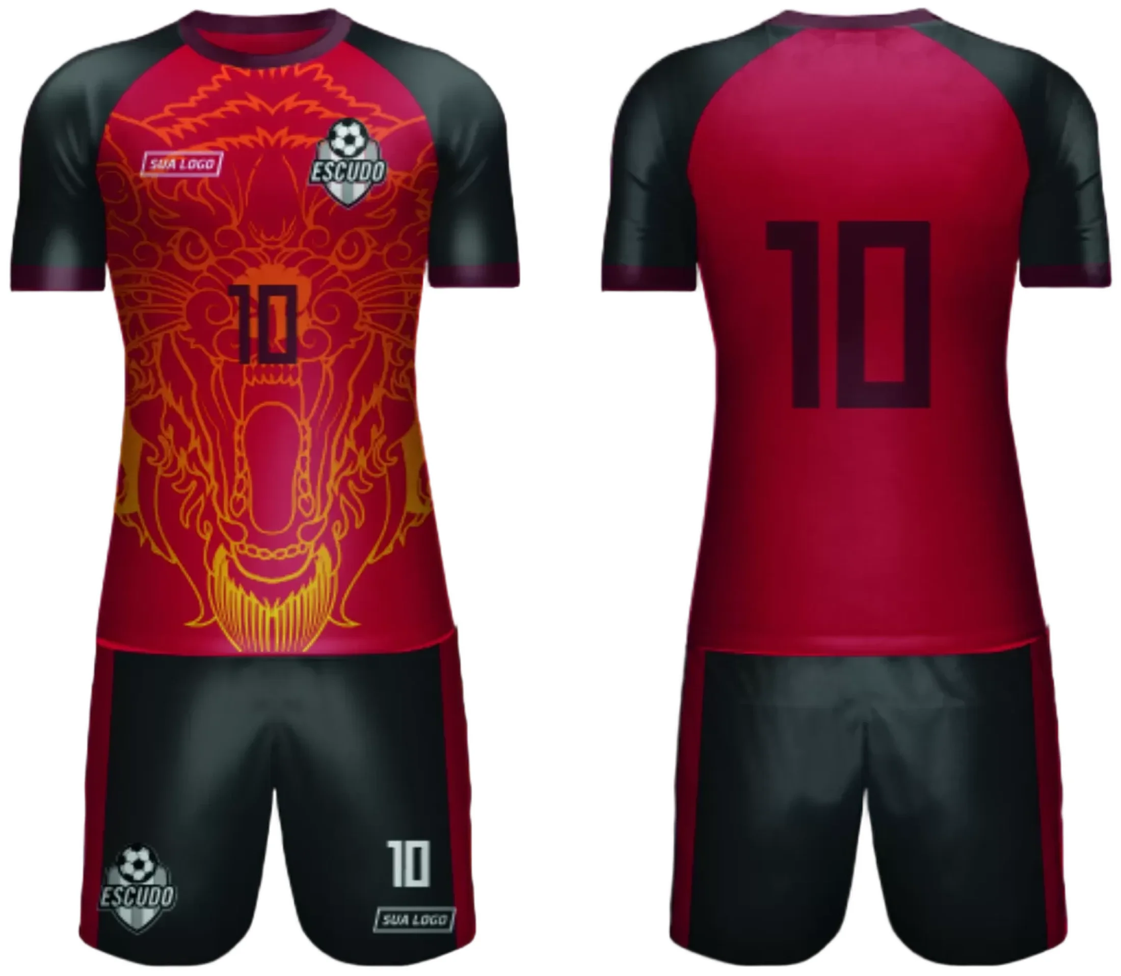 Camiseta unissex preta com logo no peito e estampa grande nas costas, inspirada na camisa de time amador 2024 Modelo 59, ideal para jogar ou usar no dia a dia.