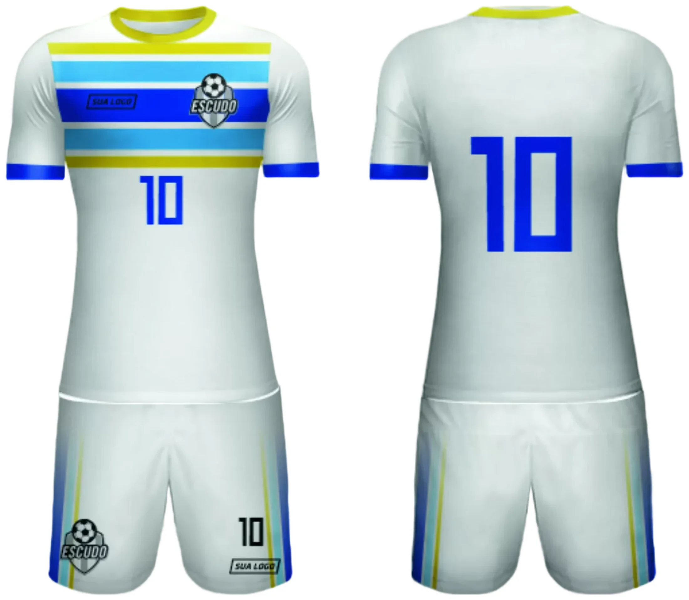 Camiseta unissex preta com logo no peito e estampa grande nas costas destacando o tema Camisa de Time Amador 2024 Modelo 65, ideal para partidas e eventos esportivos.