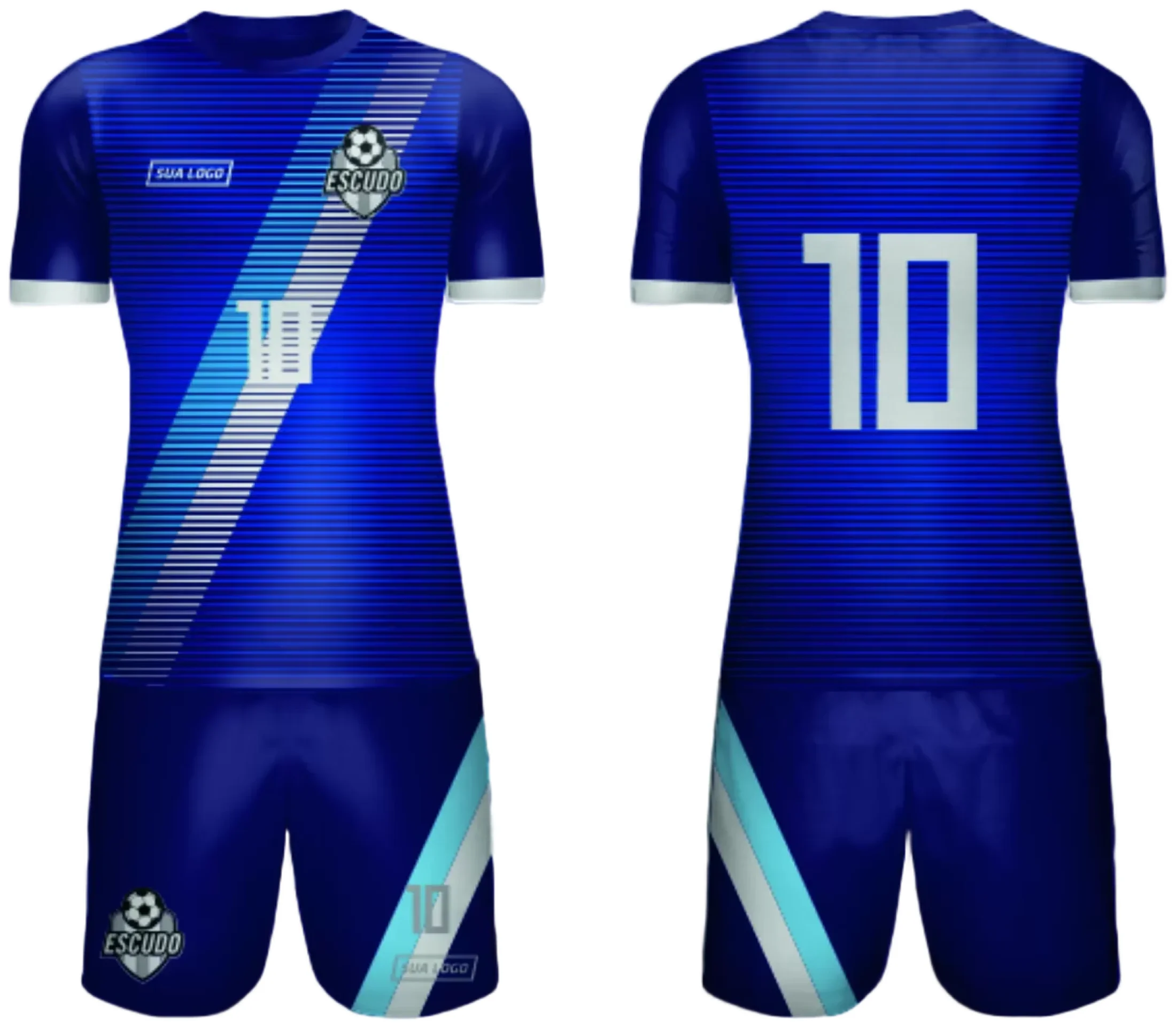 Camiseta unissex preta com logo no peito e estampa grande nas costas, temática de time amador 2024 modelo 68, ideal para torcedores e atletas locais.