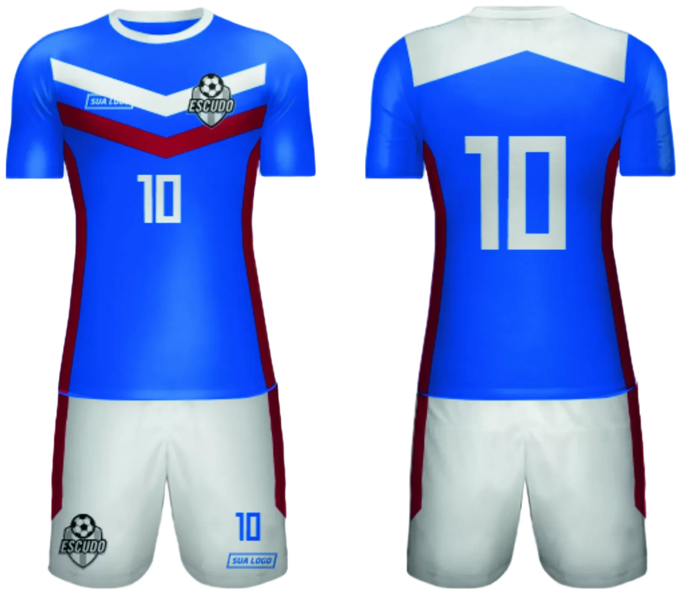 Camiseta unissex branca com logo no peito e estampa grande nas costas de time amador 2024 modelo 96, perfeita para torcida e eventos esportivos.