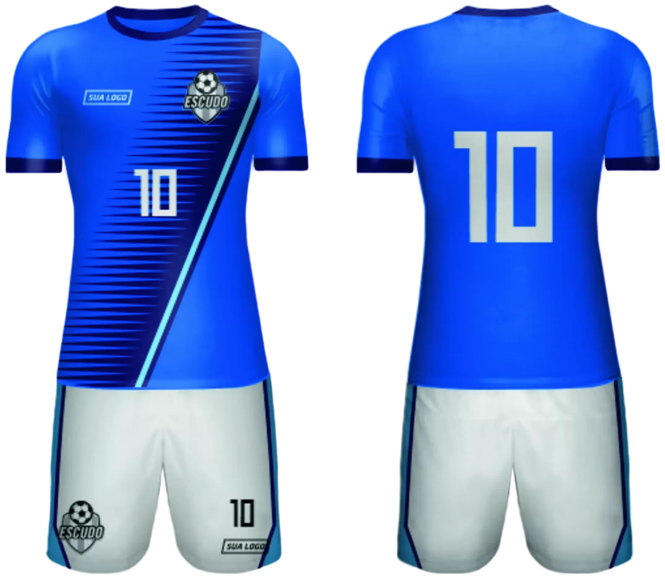 Camiseta unissex branca com logo no peito e estampa grande nas costas com tema Camisa de Time Amador 2024 Modelo 101, ideal para fãs e equipes locais.