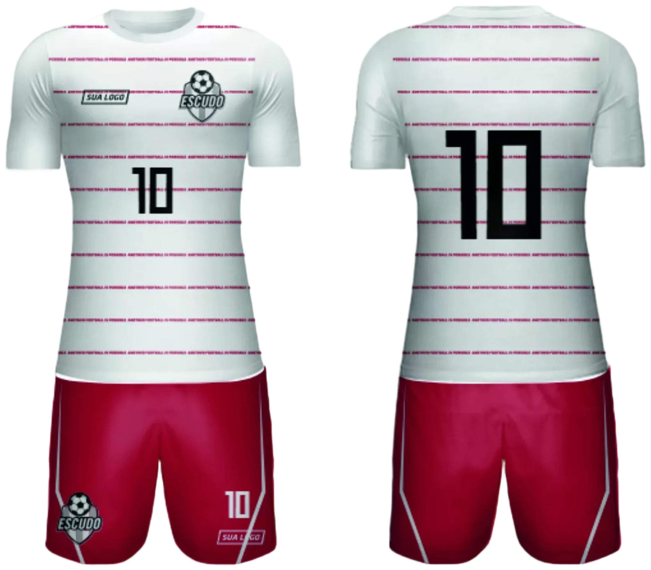 Camiseta unissex preta com logo no peito e estampa grande nas costas mostrando design de time amador 2024 modelo 111, ideal para uso esportivo e casual.