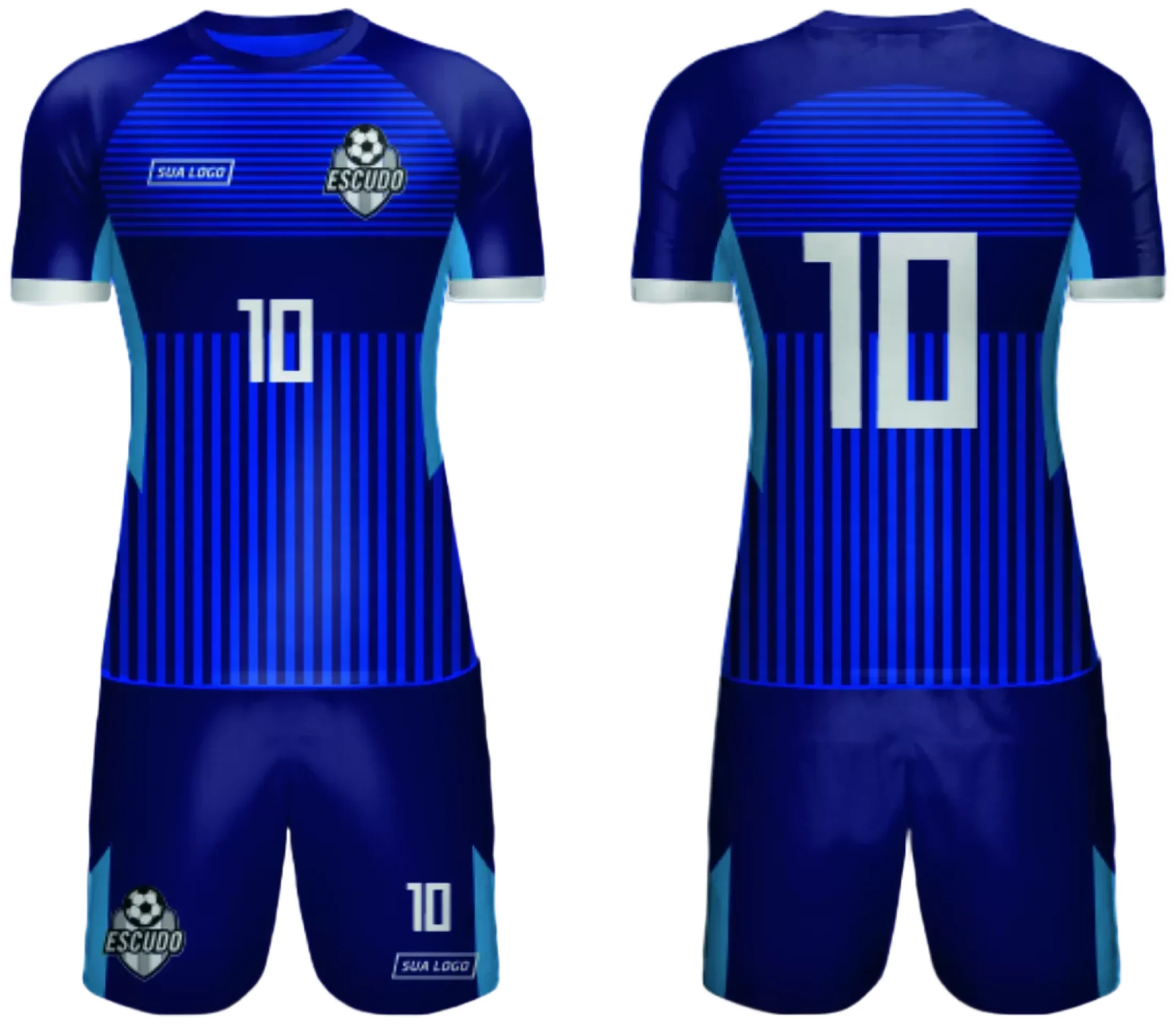 Camisa preta unissex com logo no peito e estampa grande nas costas, tema Time Amador 2024, modelo 120, indicada para torcedores e jogadores de times amadores.