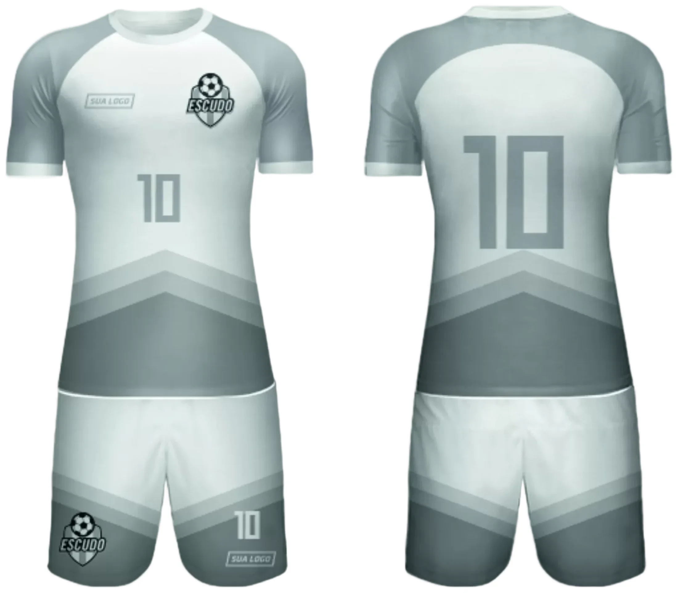 Camiseta unissex branca com logo no peito e estampa grande nas costas destacando time amador 2024 modelo 152, perfeita para jogos e eventos esportivos.
